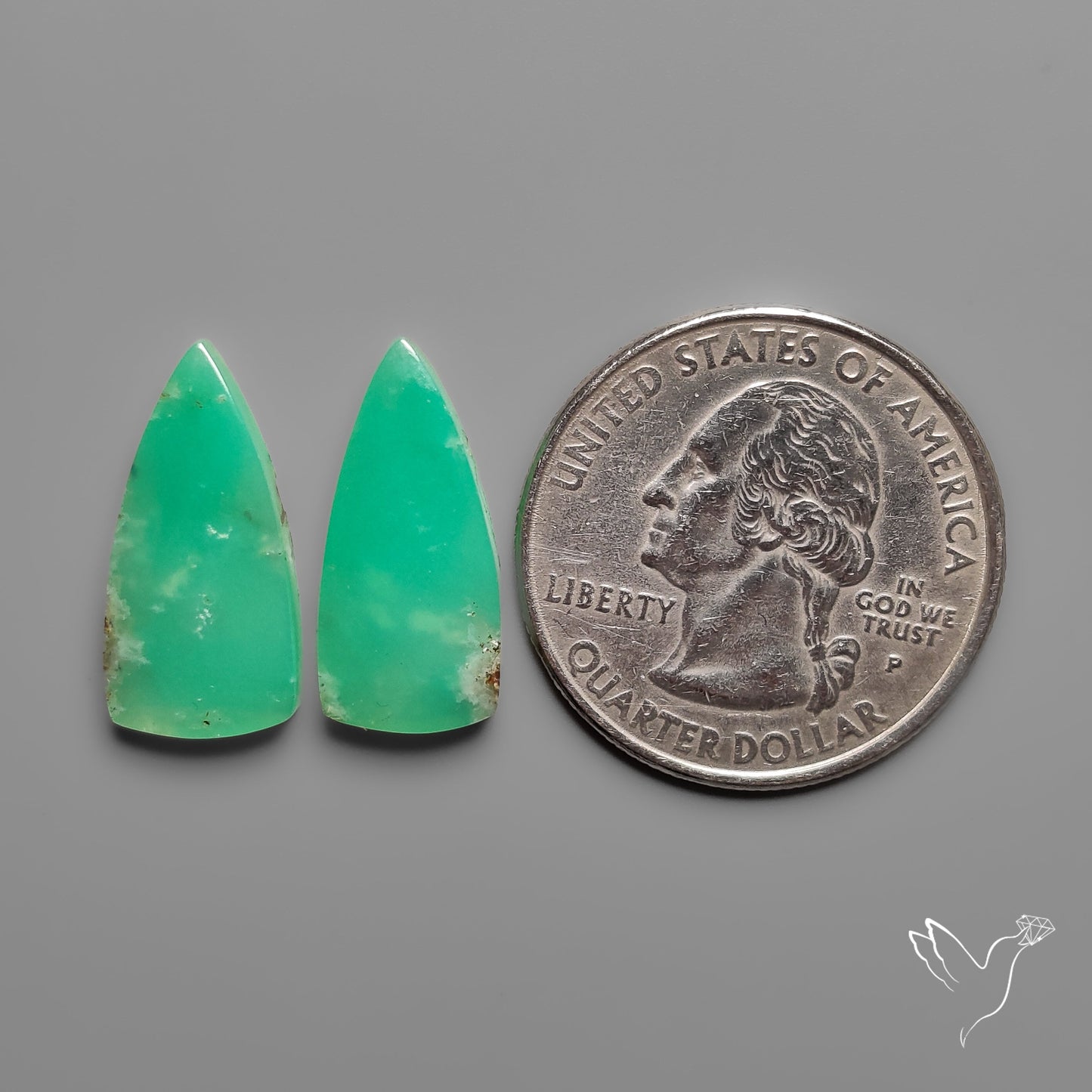 Gemmy Chrysoprase Pair