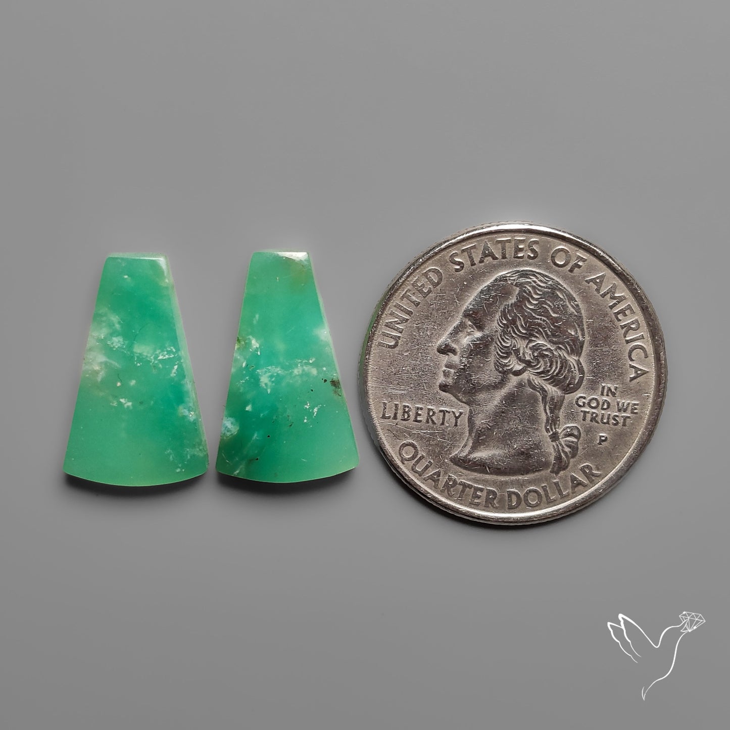 Gemmy Chrysoprase Pair