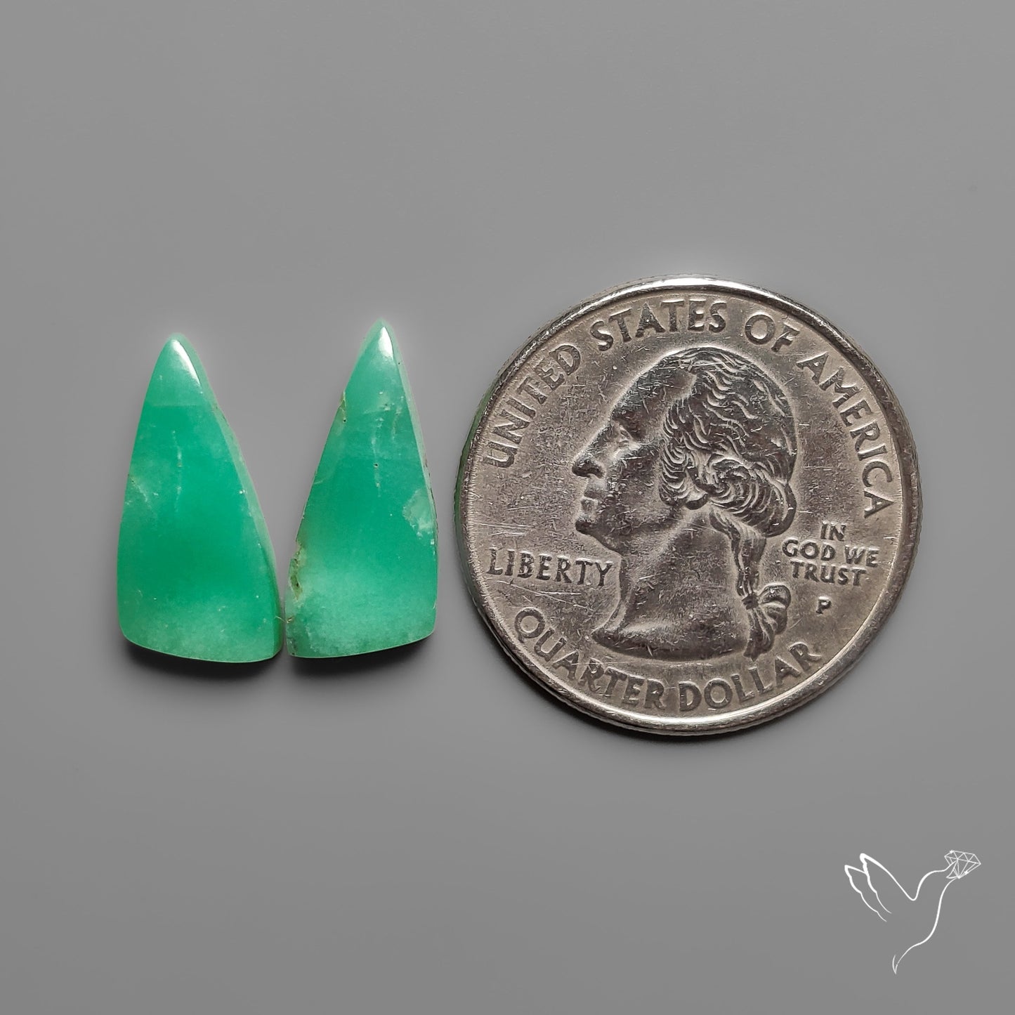 Gemmy Chrysoprase Pair