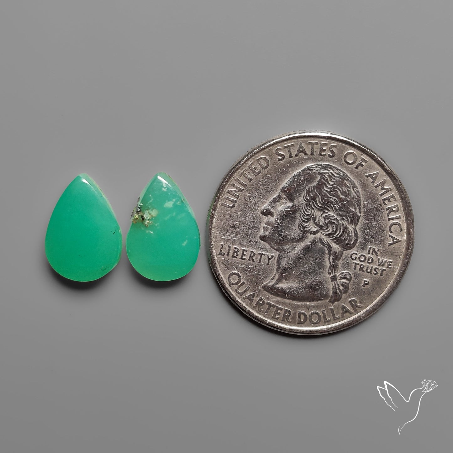 Gemmy Chrysoprase Pair