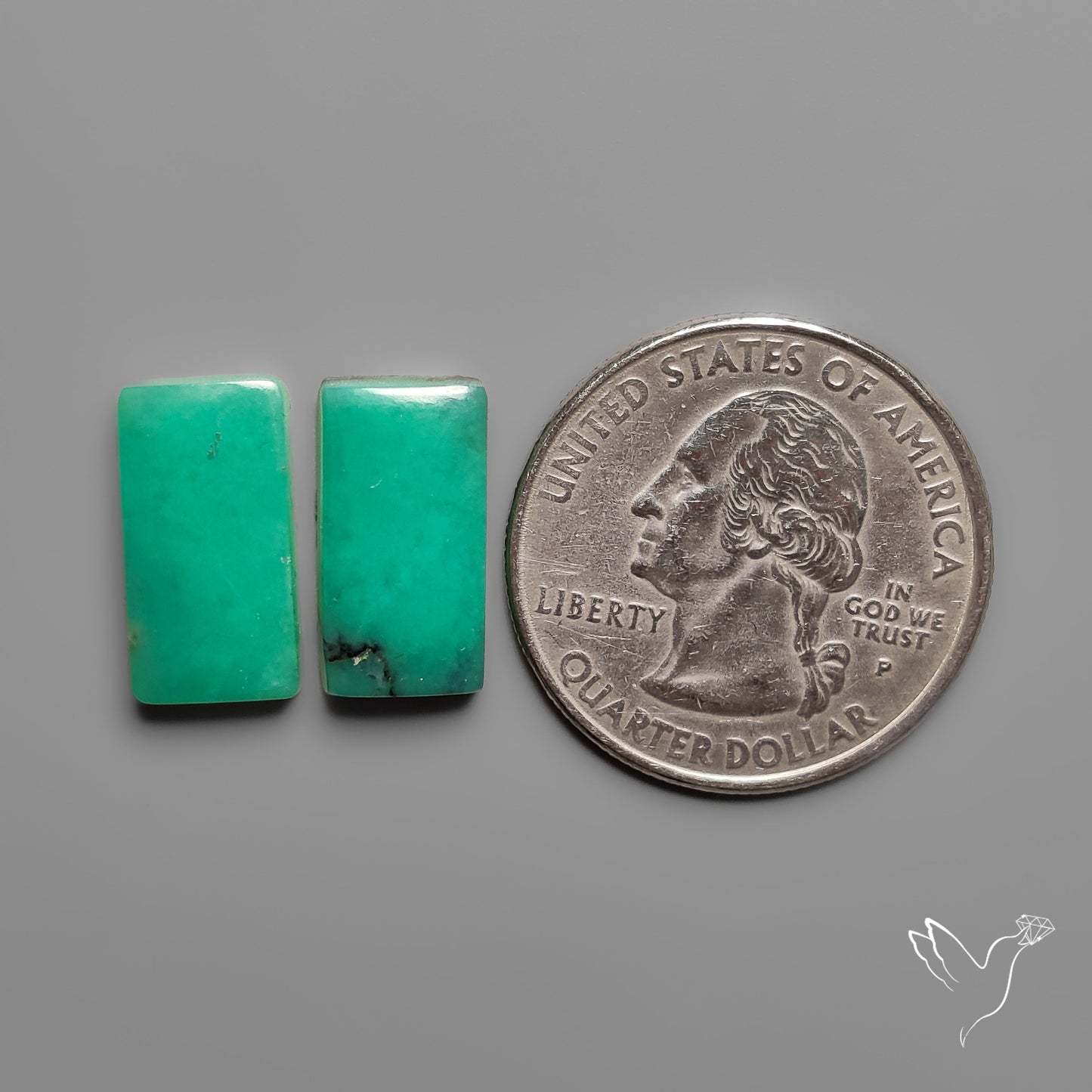 Gemmy Chrysoprase Pair