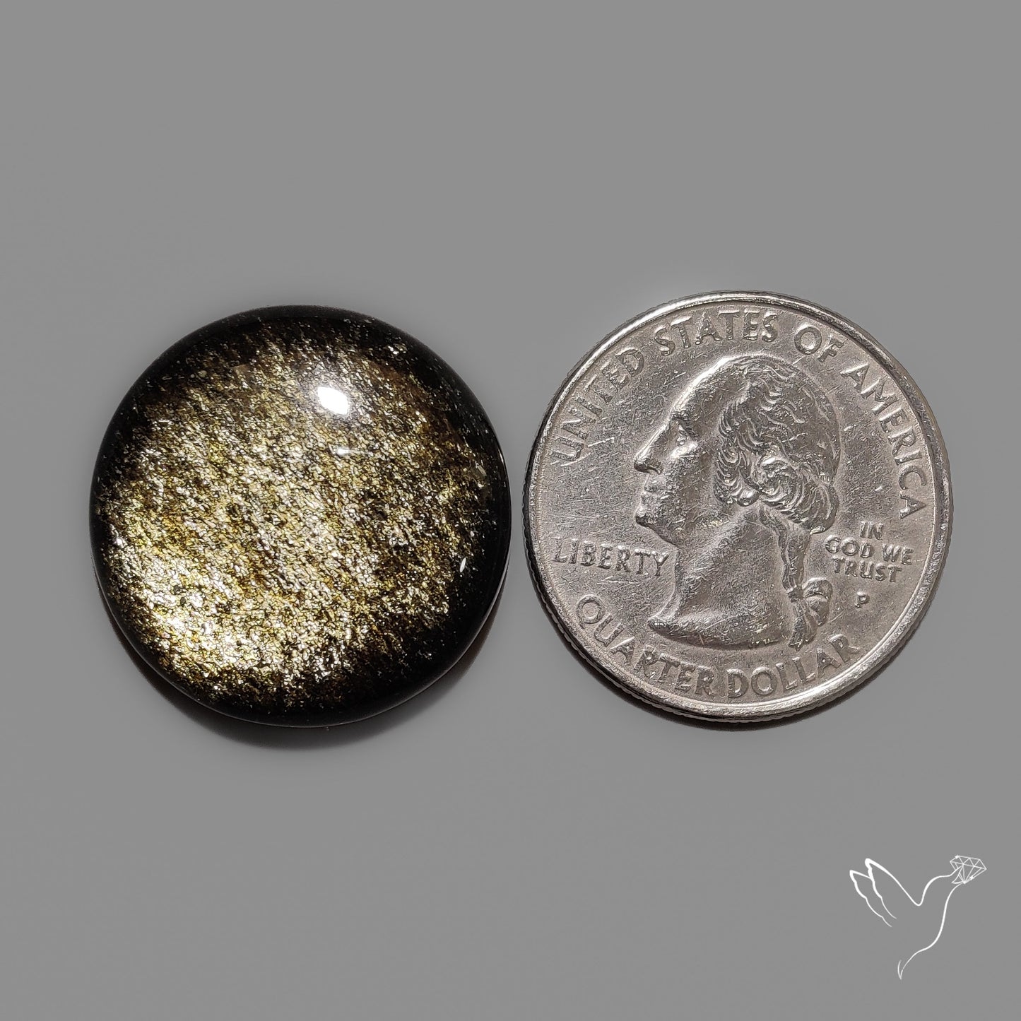 Goldsheen Obsidian Cabochon