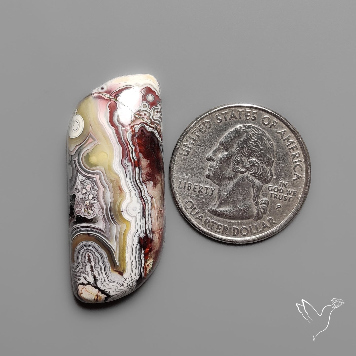 Laguna Lace Agate Cabochon