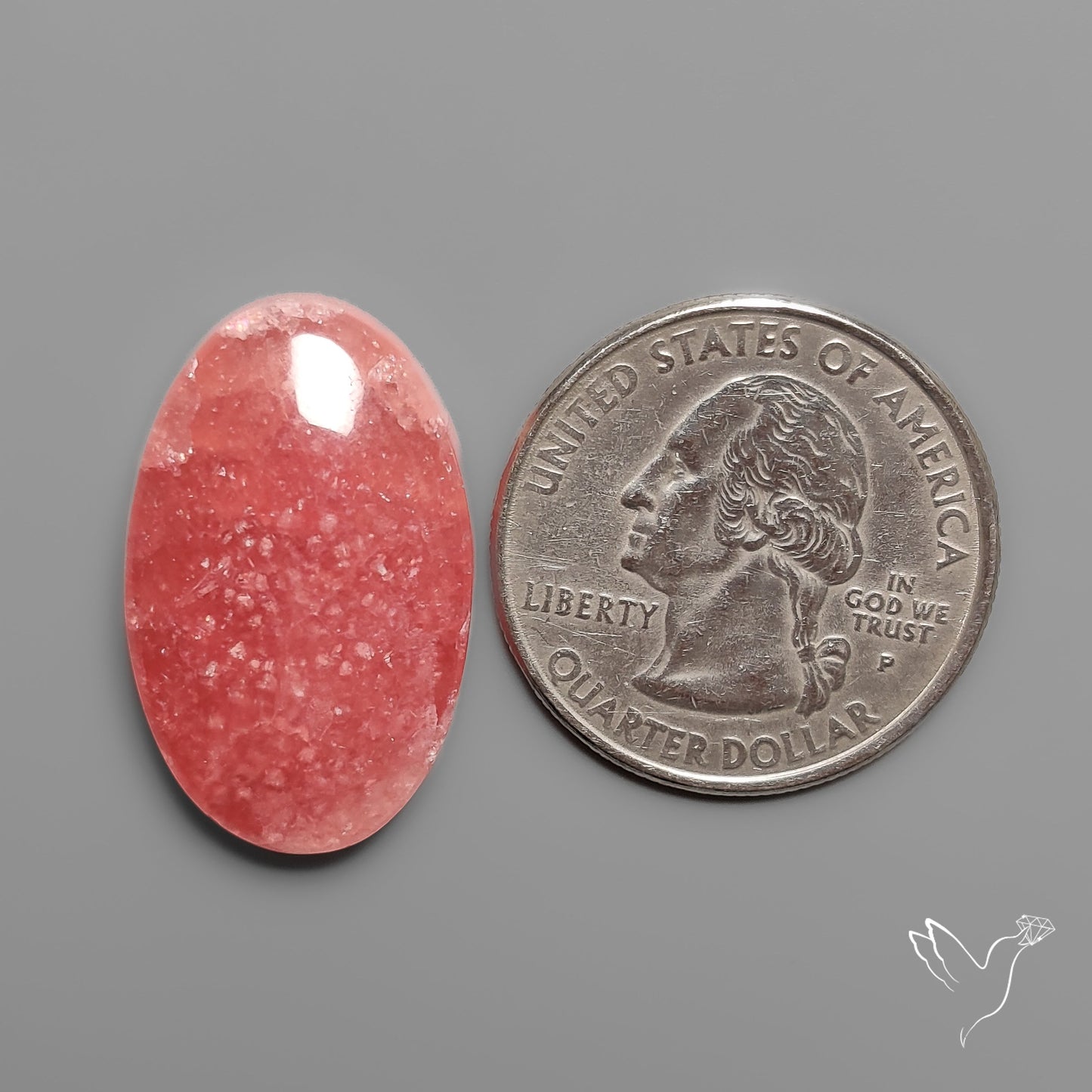 Gemmy Rhodochrosite Cabochon