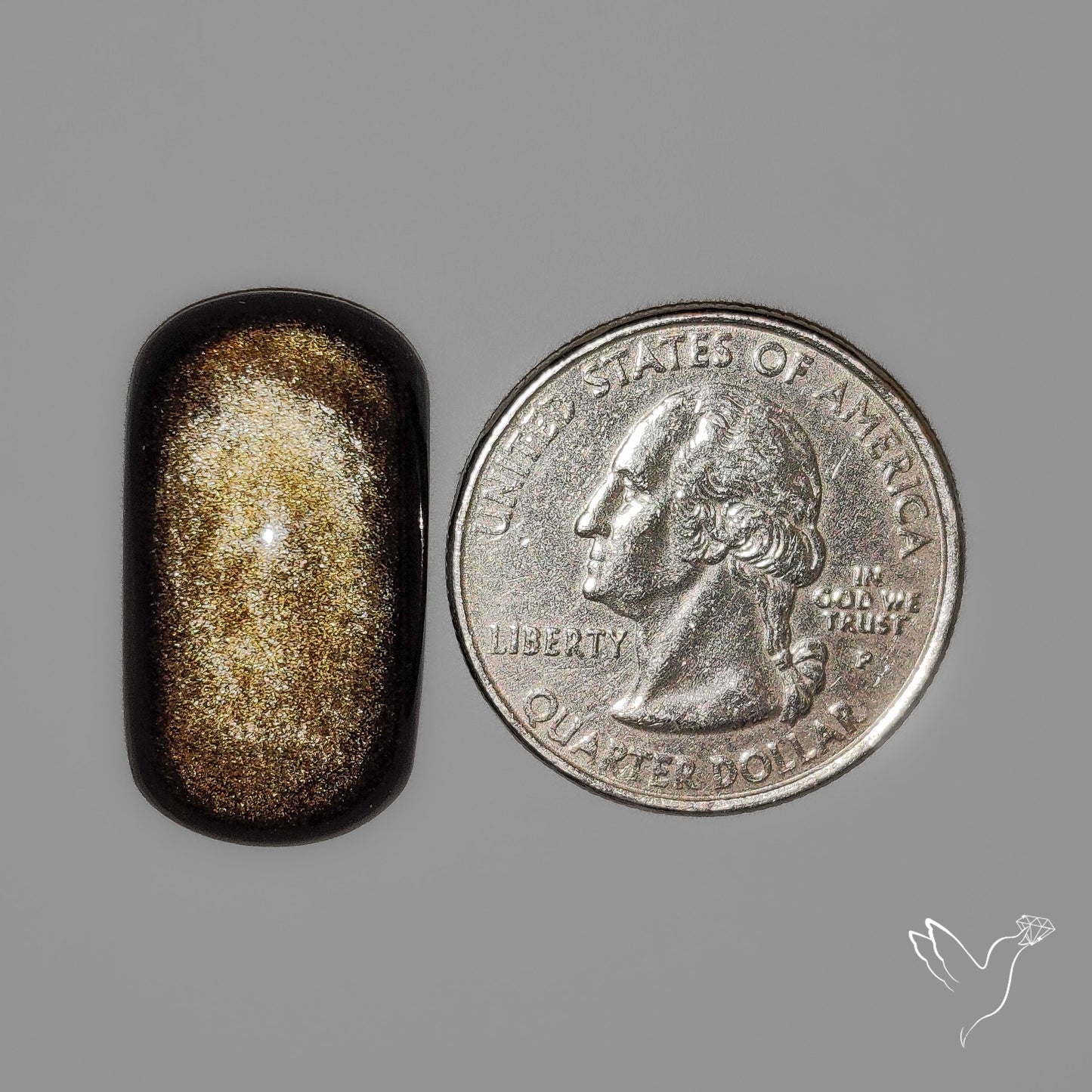 Goldsheen Obsidian Cabochon