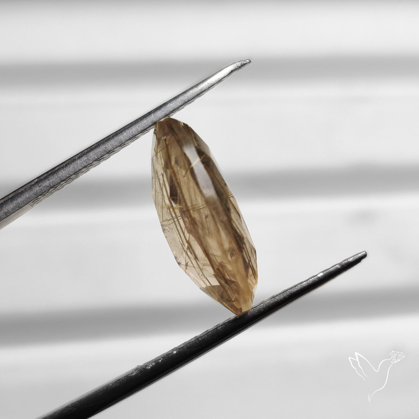 Faceted Golden Rutilated Quartz
