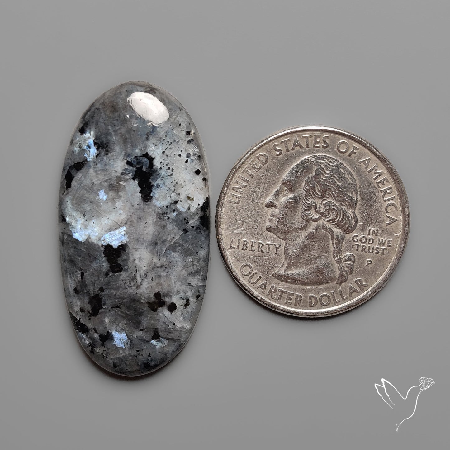 Larvikite Feldspar Cabochon