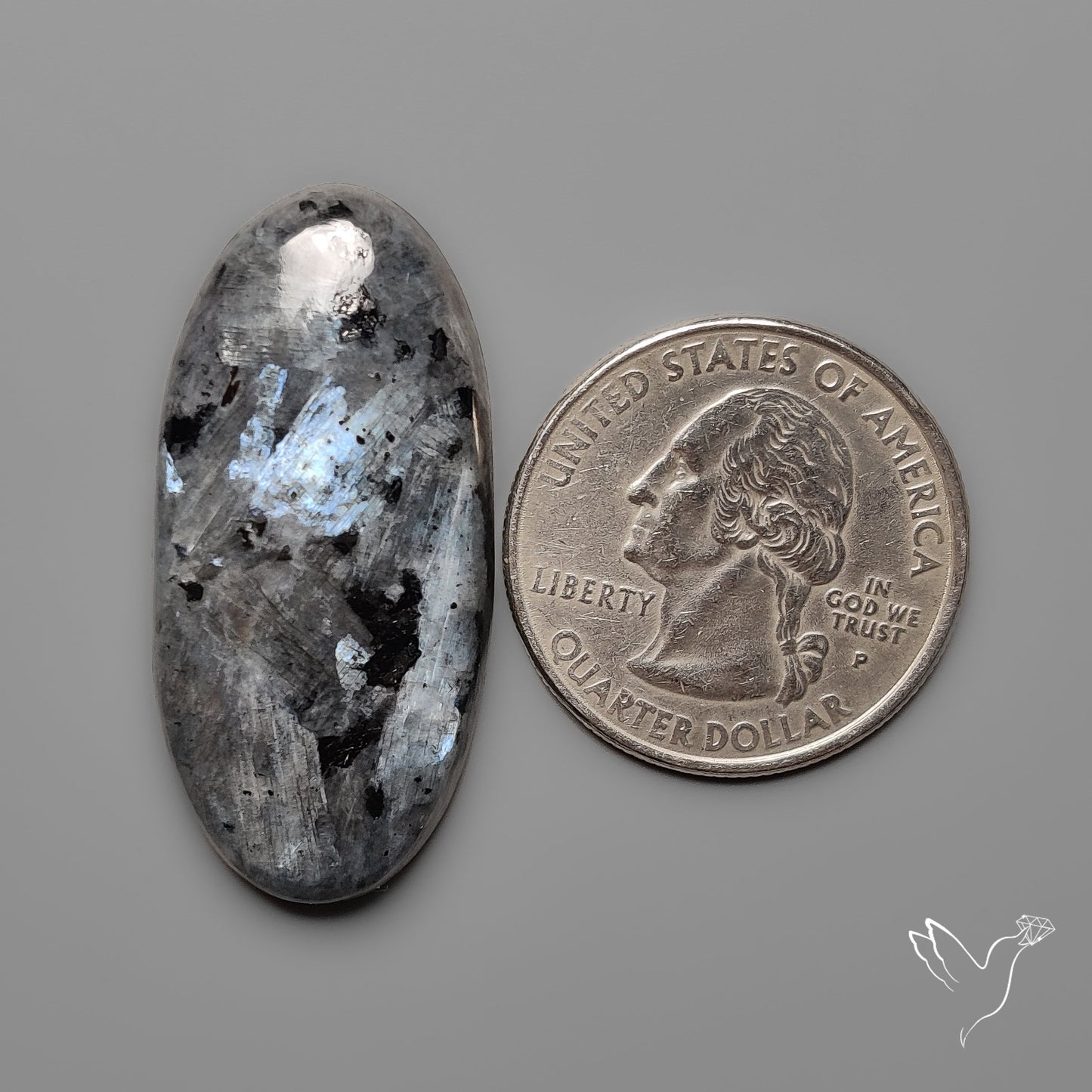 Larvikite Feldspar Cabochon