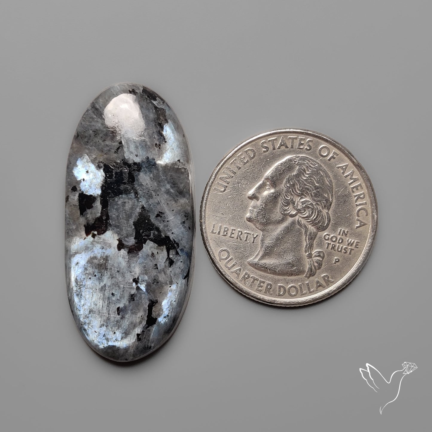 Larvikite Feldspar Cabochon