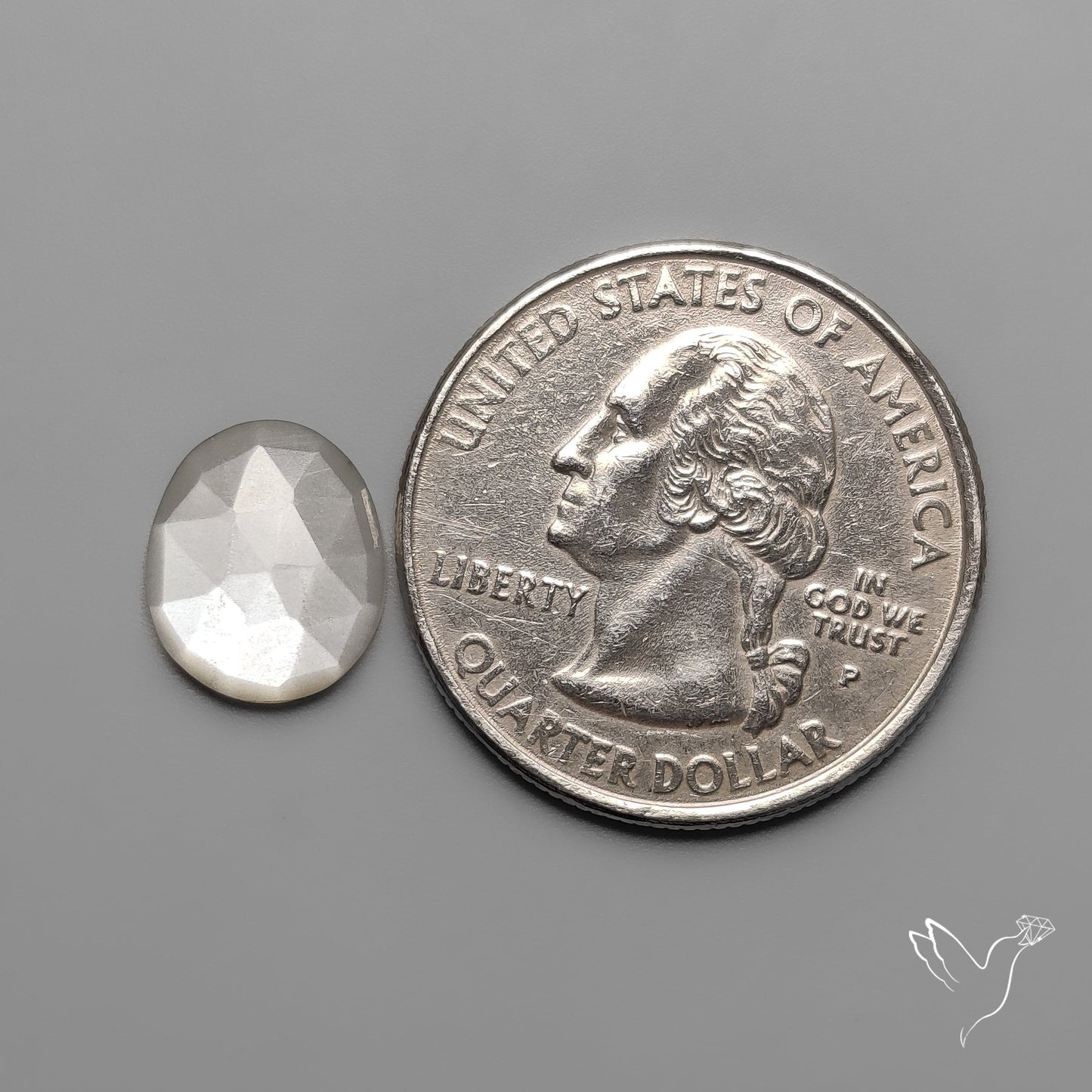 Rose Cut White Moonstone