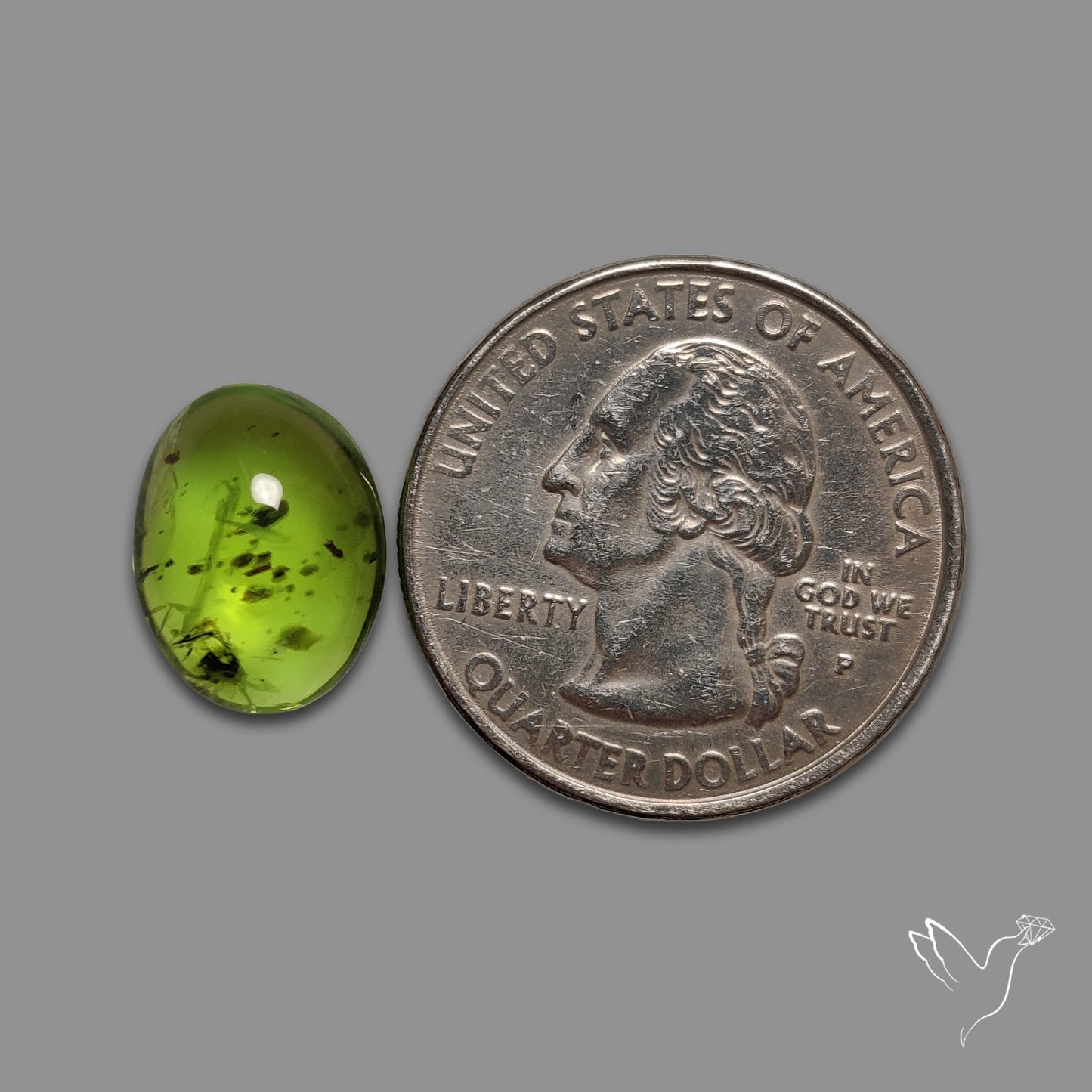 Gemmy Peridot Large Cabochon Great Lustre