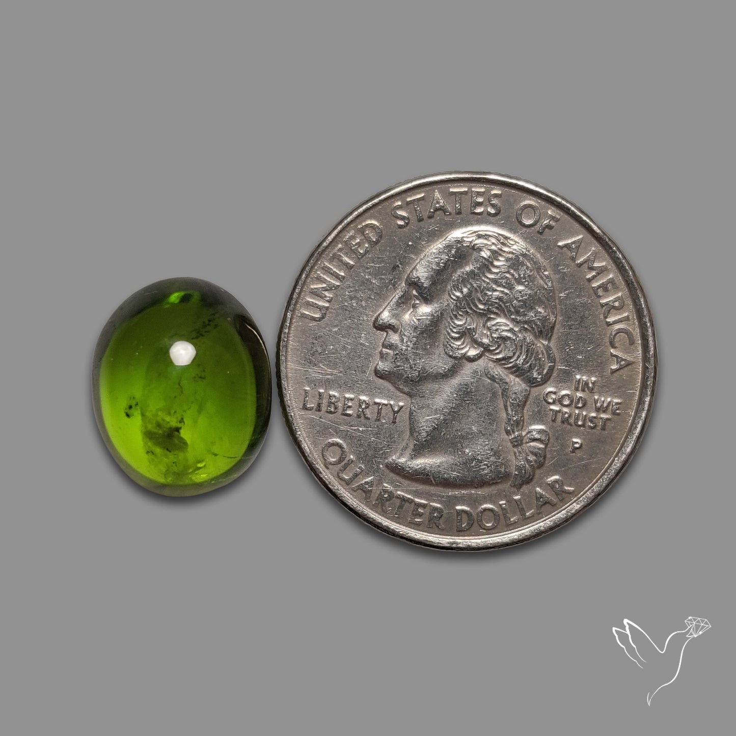 Gemmy Peridot Large Cabochon Great Lustre