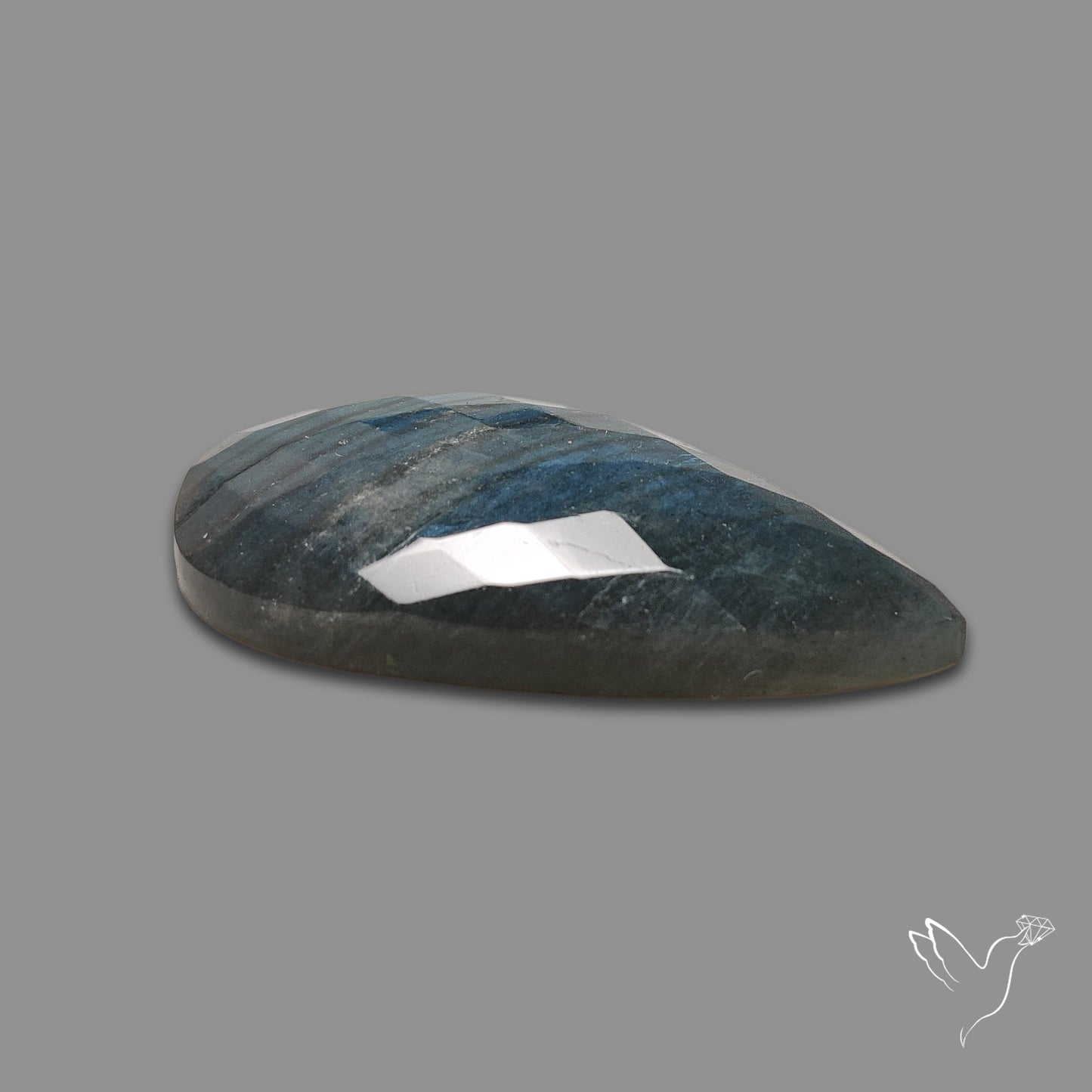 Checkerboard Cut Blue Labradorite