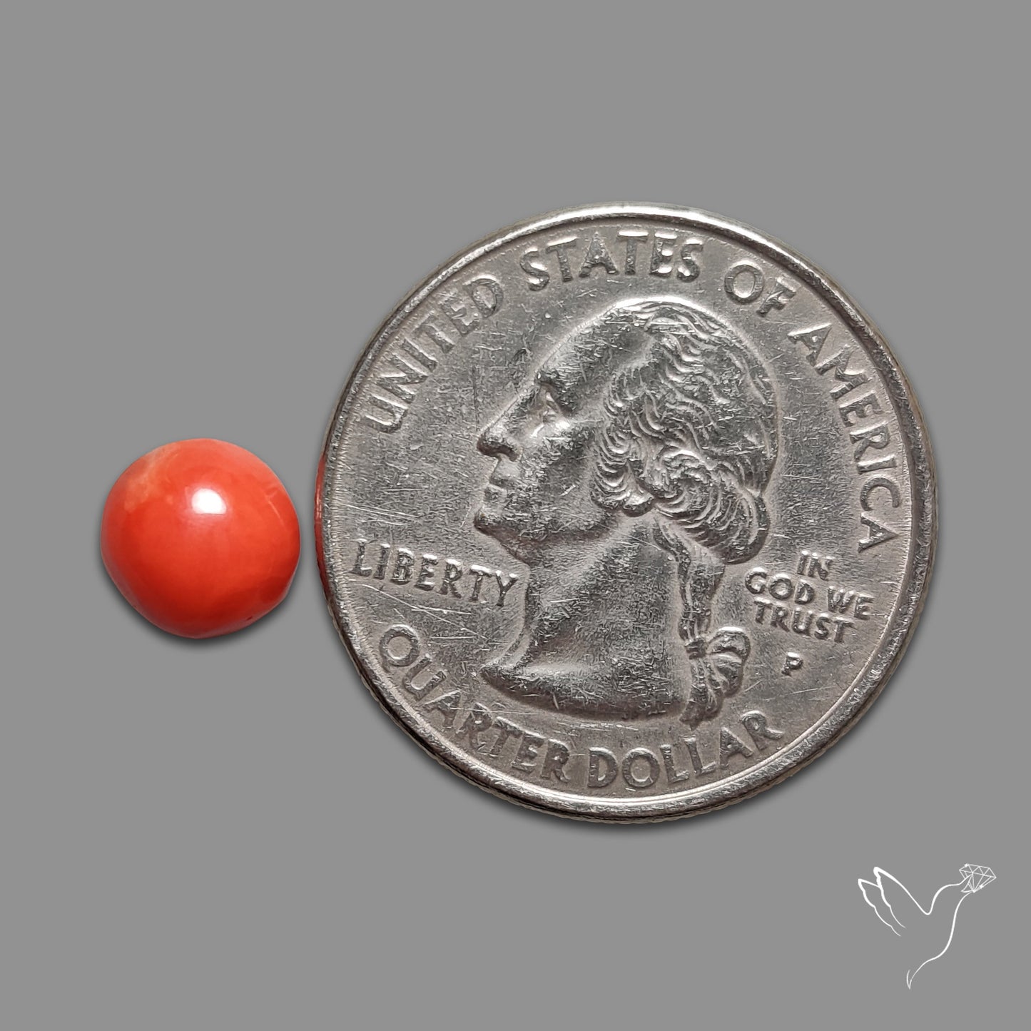 Red Coral Cabochon