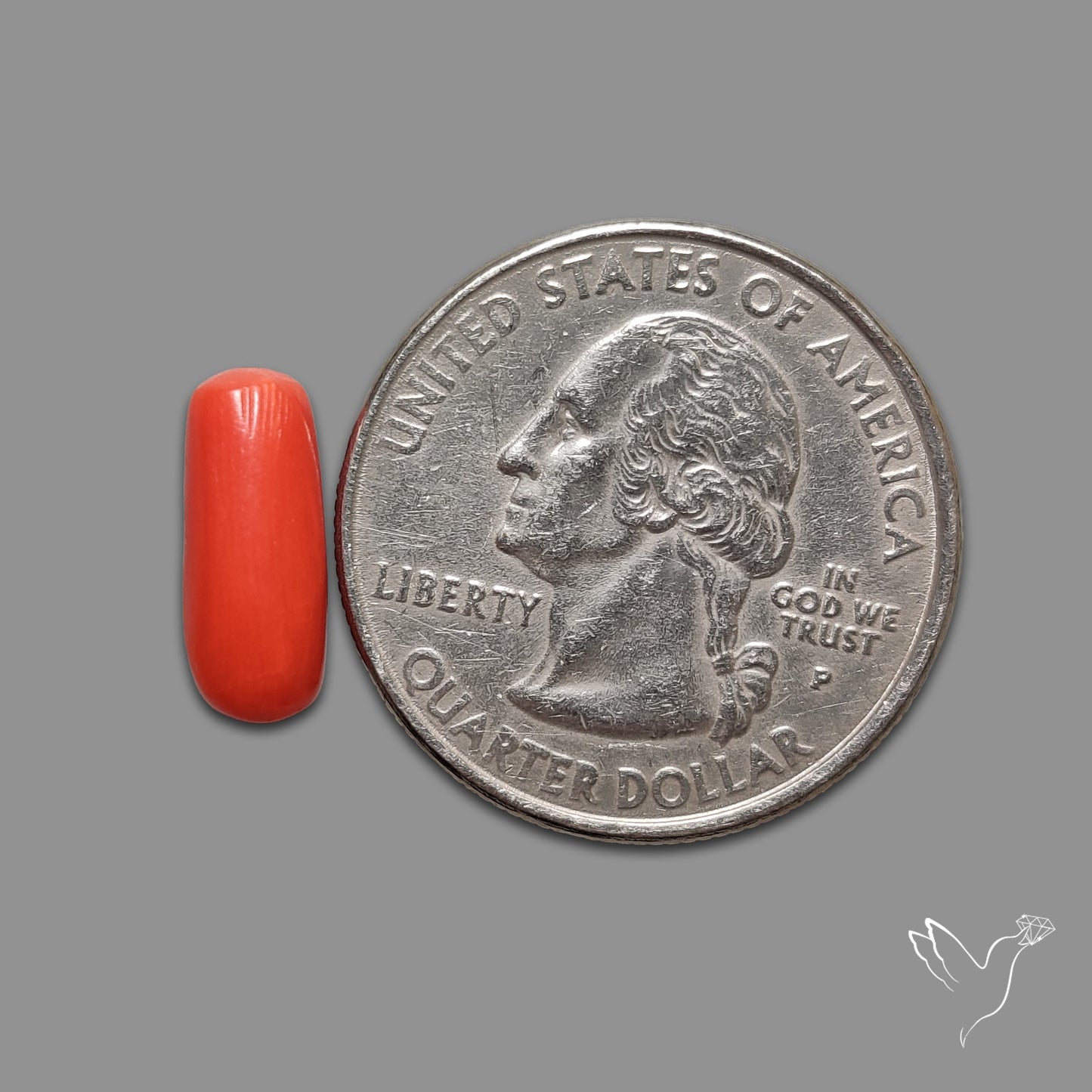 Red Coral Cabochon