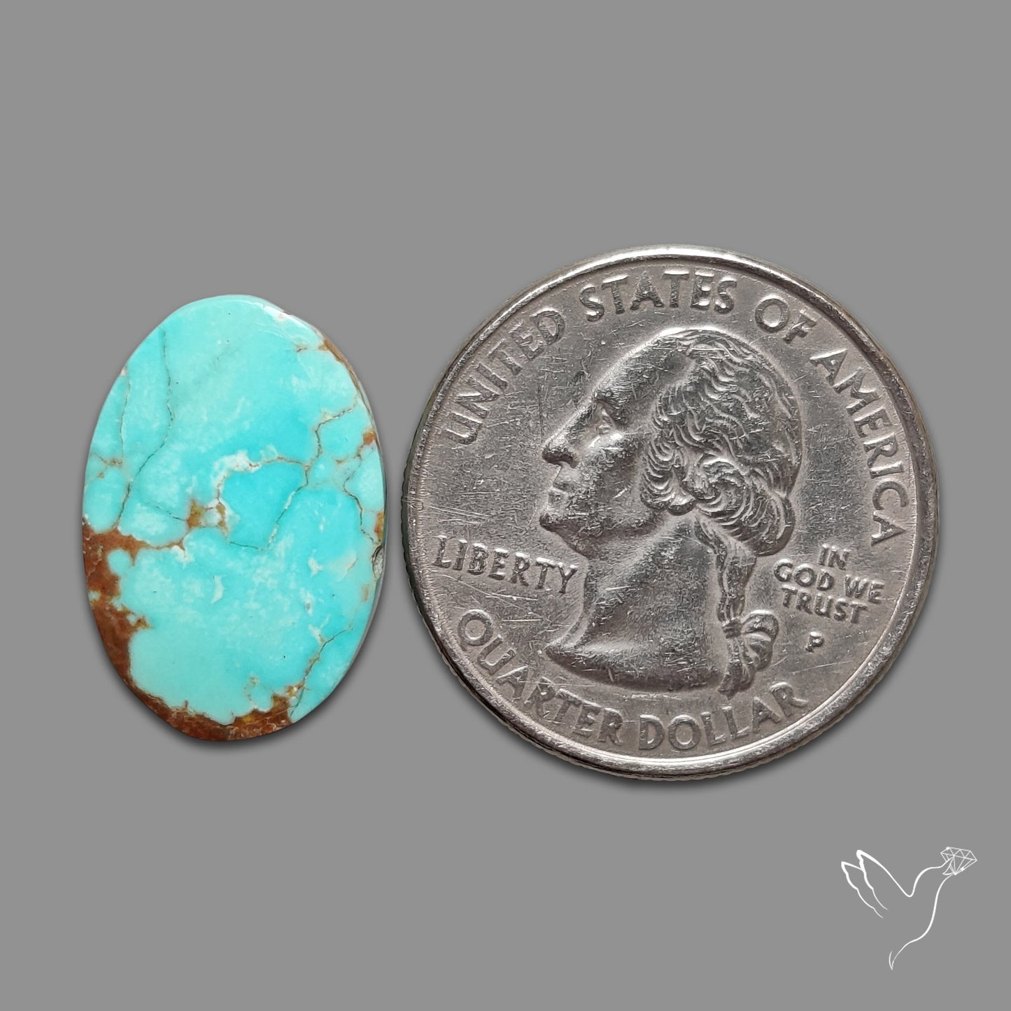Number 8 Mines Turquoise Cabochon
