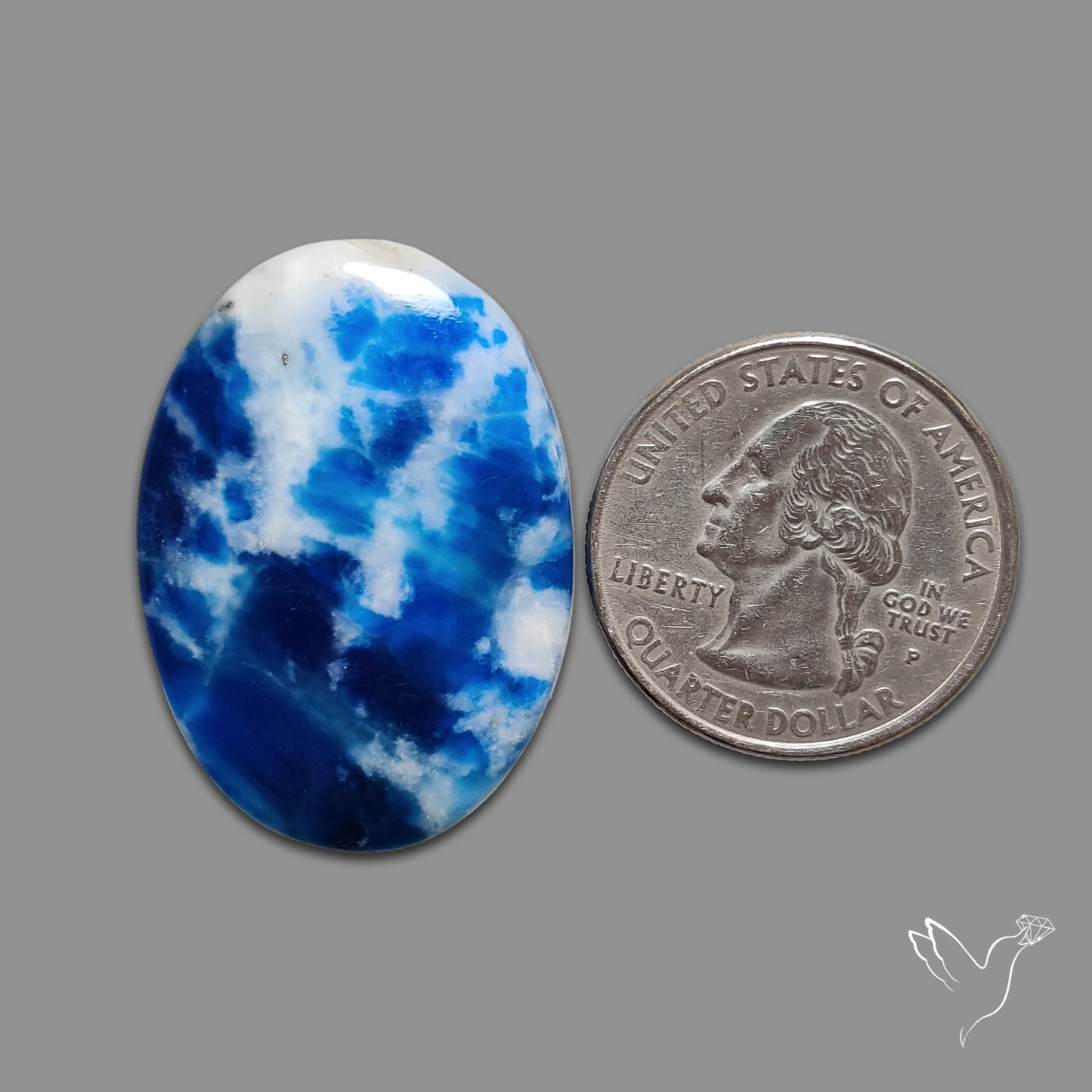 Rare Afghanite Cabochon (Fluorescent)