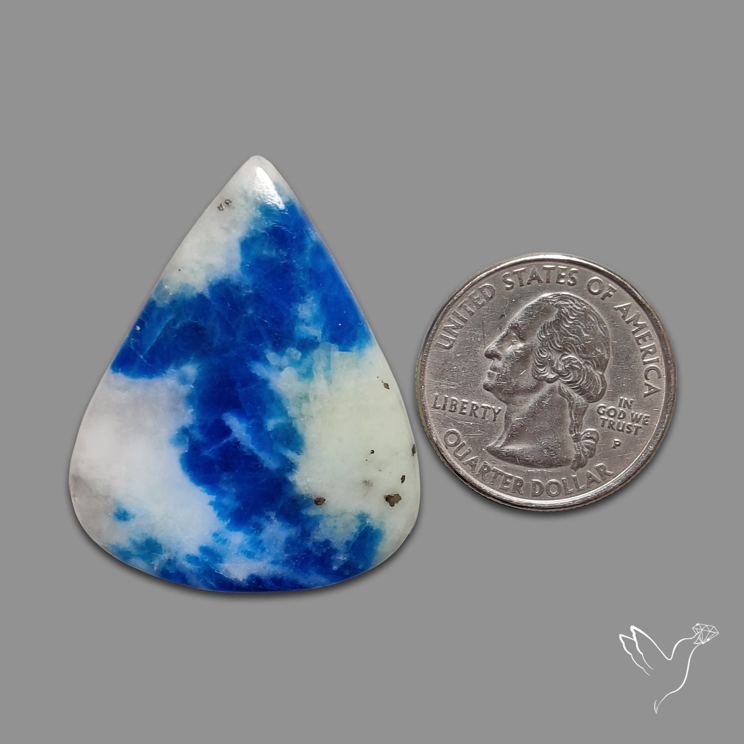 Rare Afghanite Cabochon (Fluorescent)