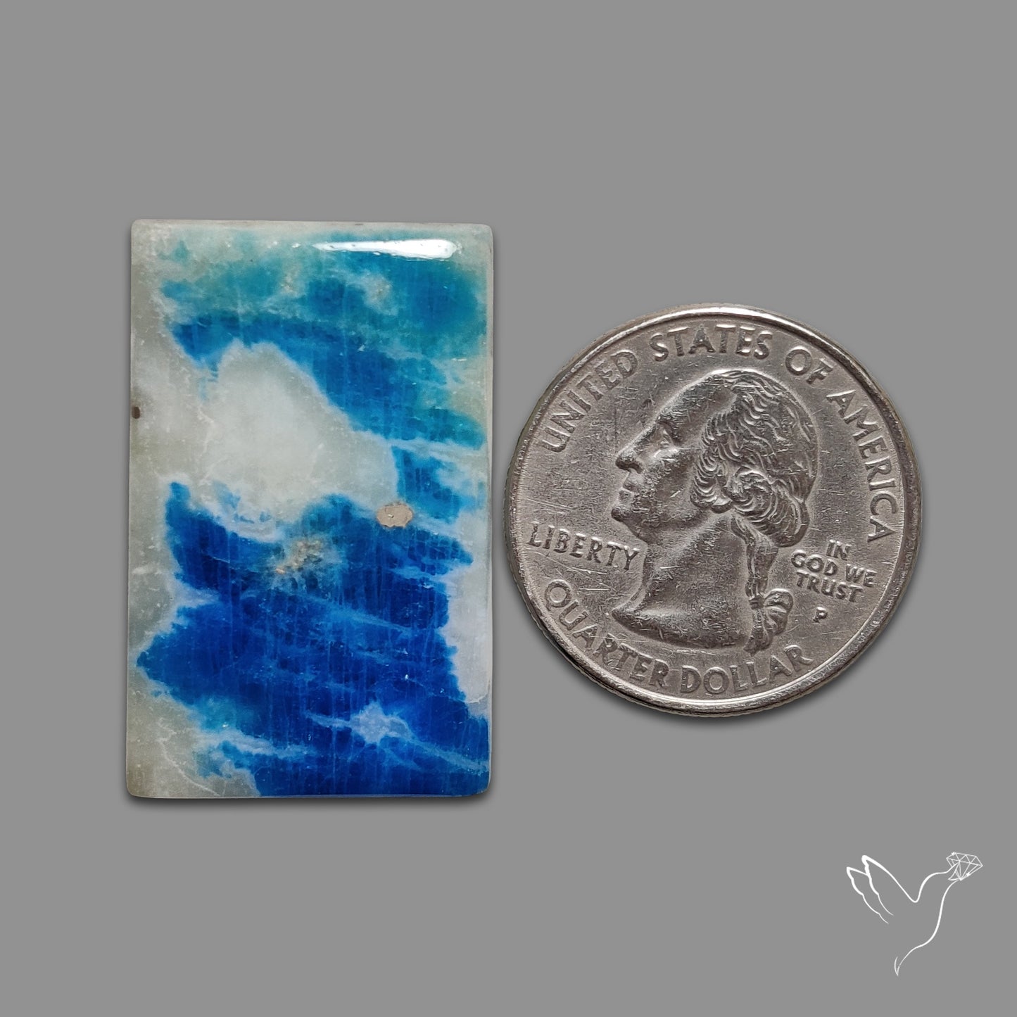 Rare Afghanite Cabochon (Fluorescent)