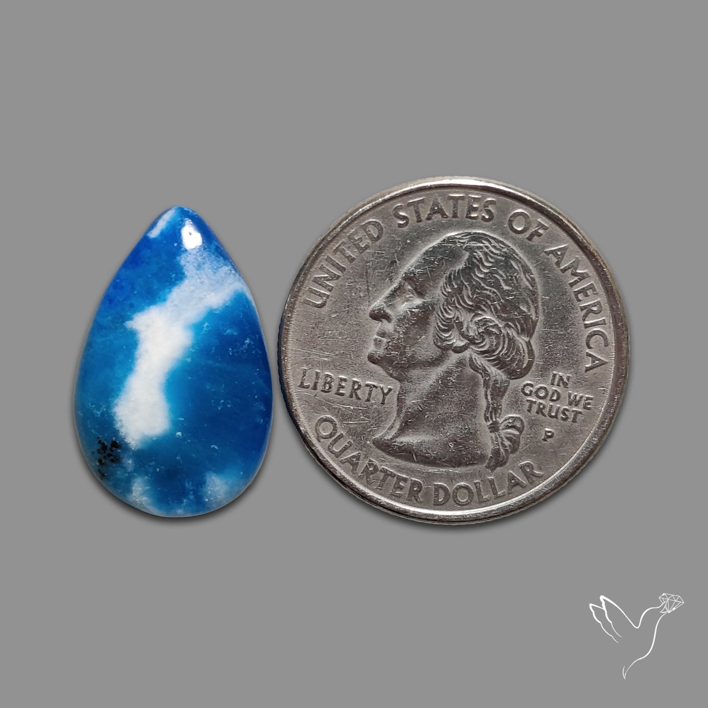 Rare Afghanite Cabochon (Fluorescent)