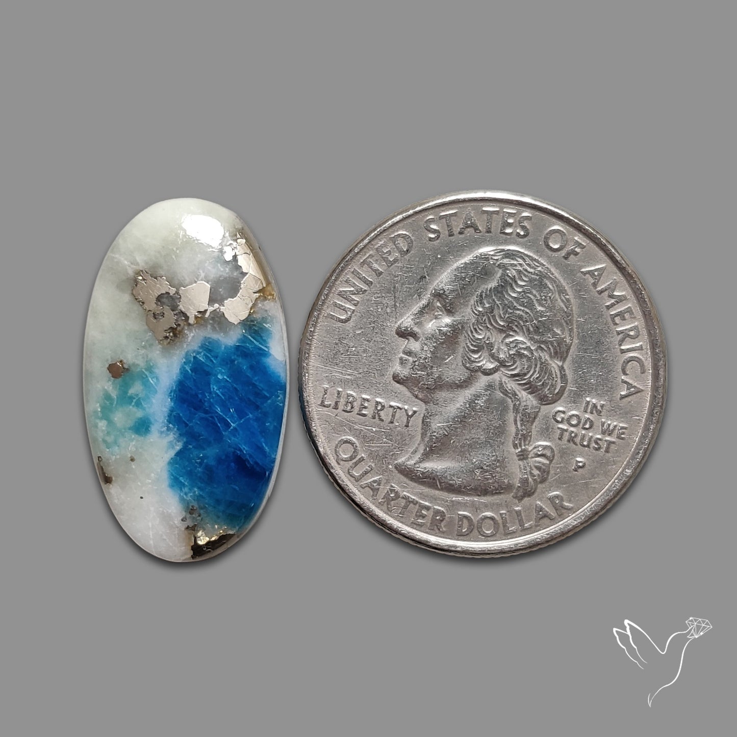 Rare Afghanite Cabochon (Fluorescent)