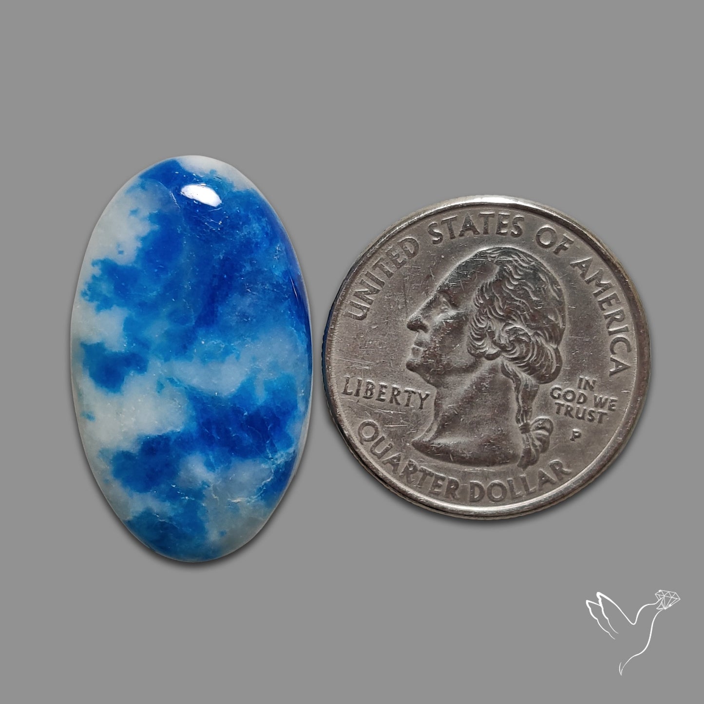 Rare Afghanite Cabochon (Fluorescent)