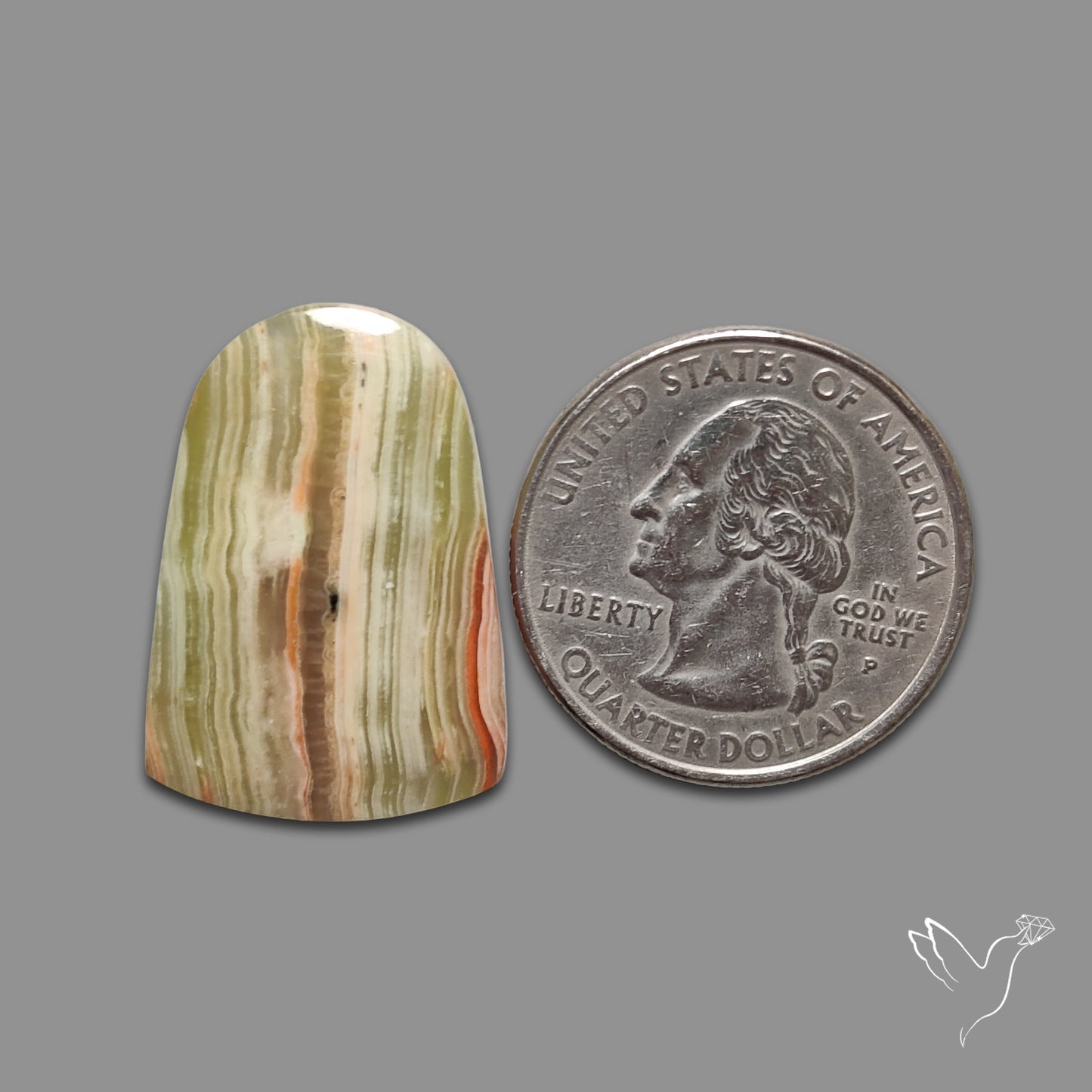 Greenlace Calcite Cabochon