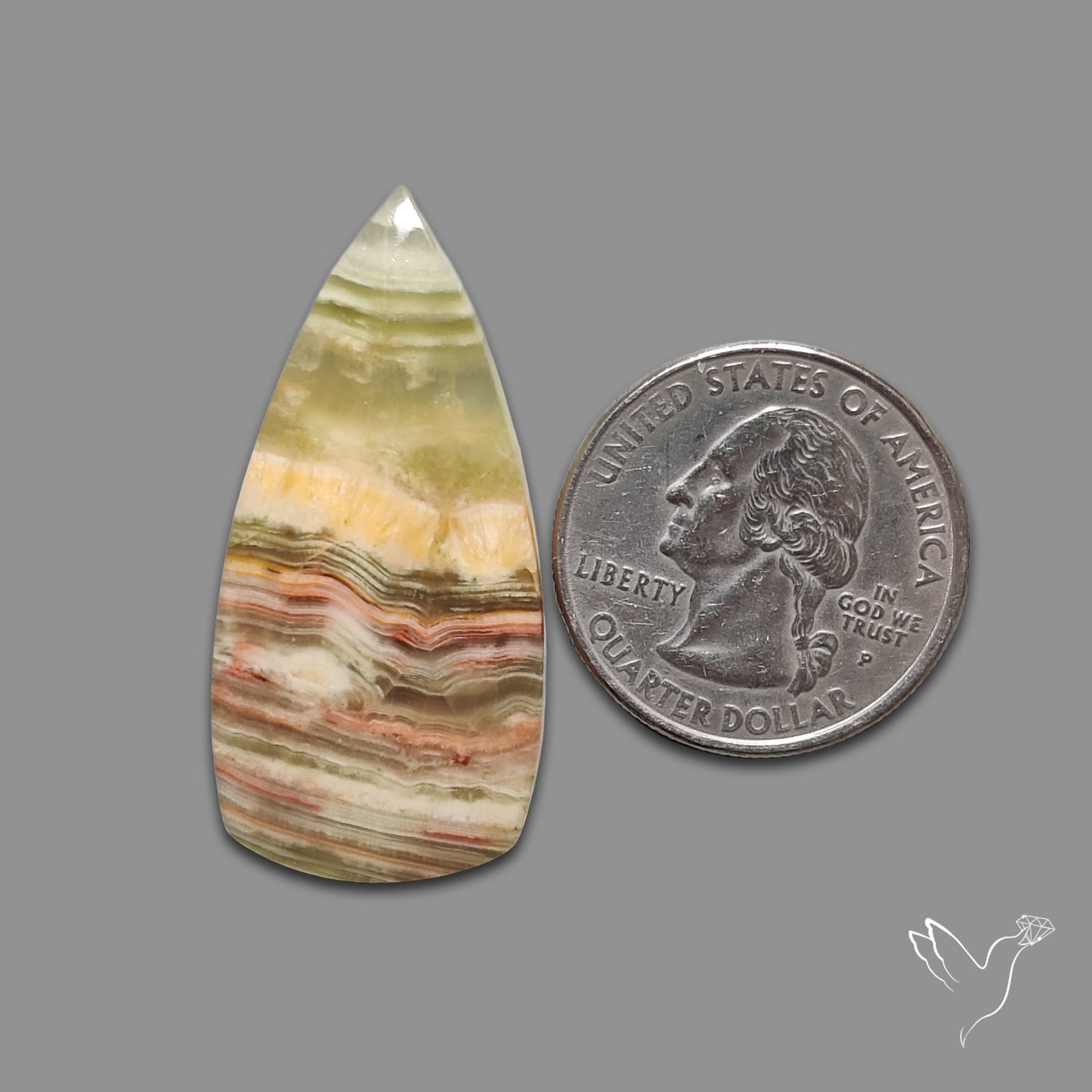 Greenlace Calcite Cabochon