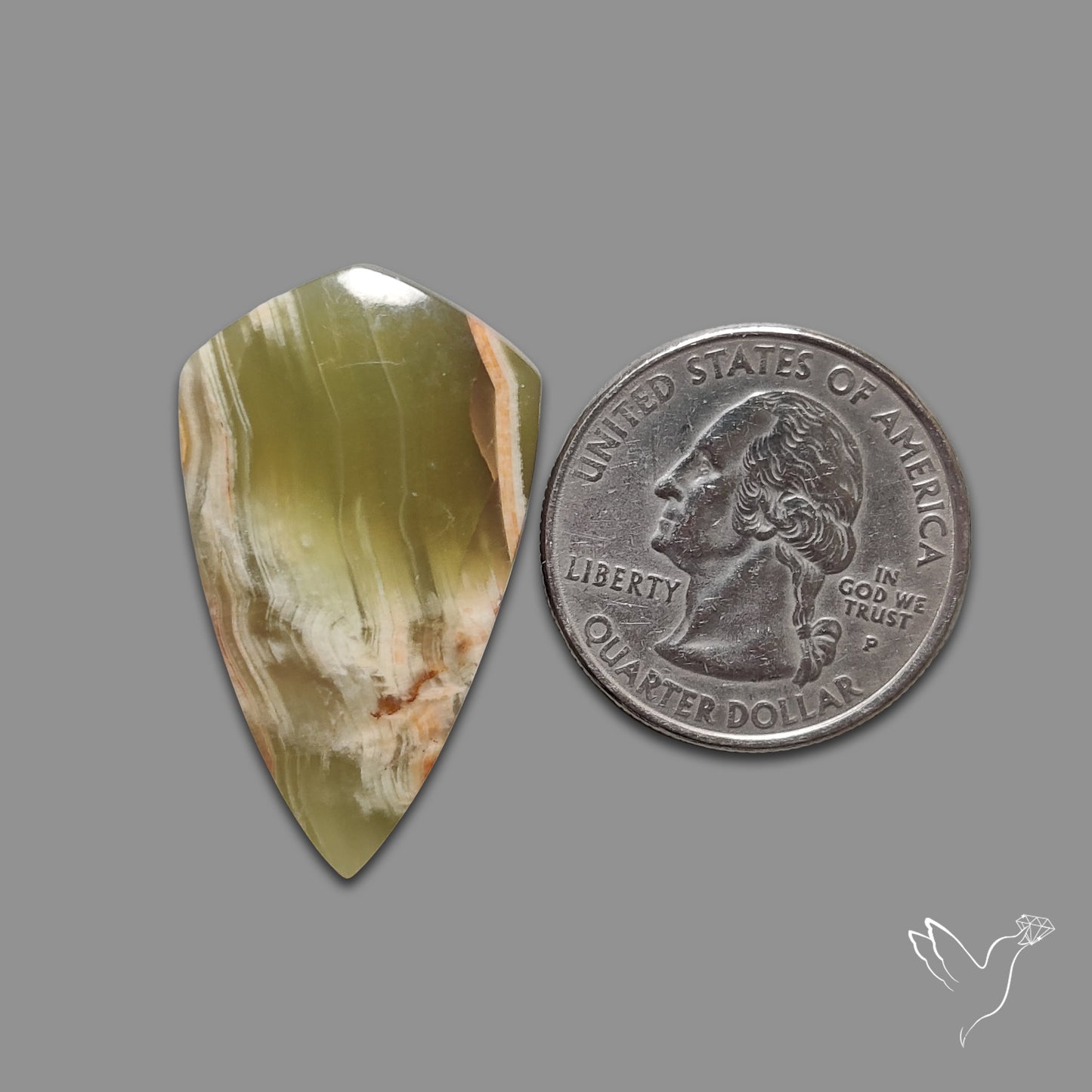 Greenlace Calcite Cabochon