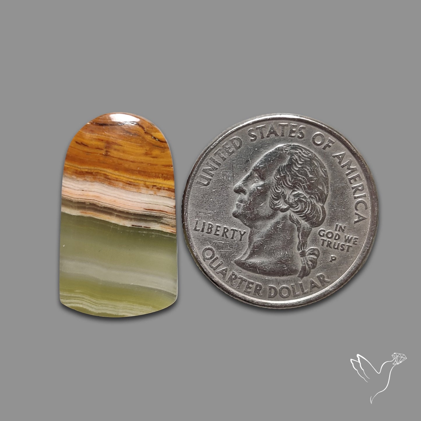 Greenlace Calcite Cabochon
