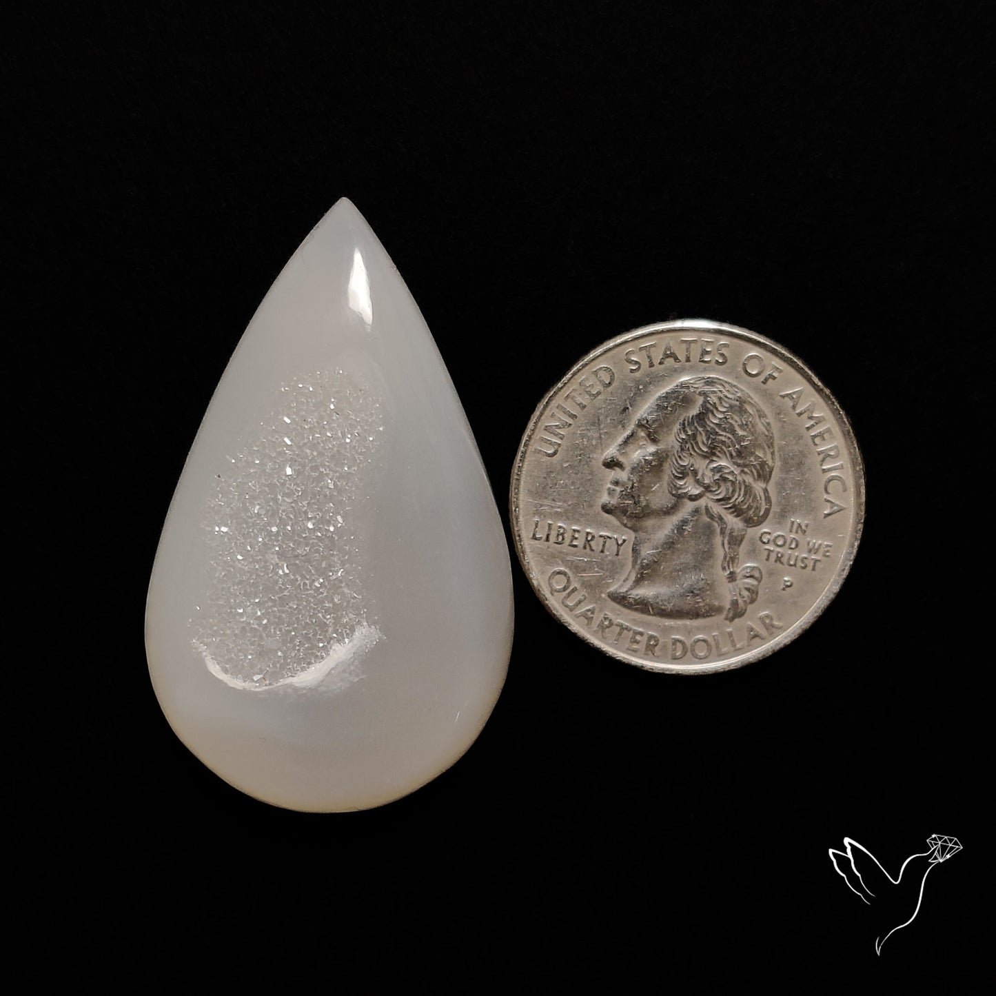 Chalcedony Druzy Cabochon