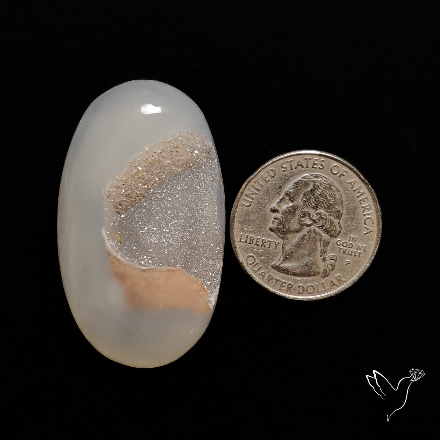 Chalcedony Druzy Cabochon