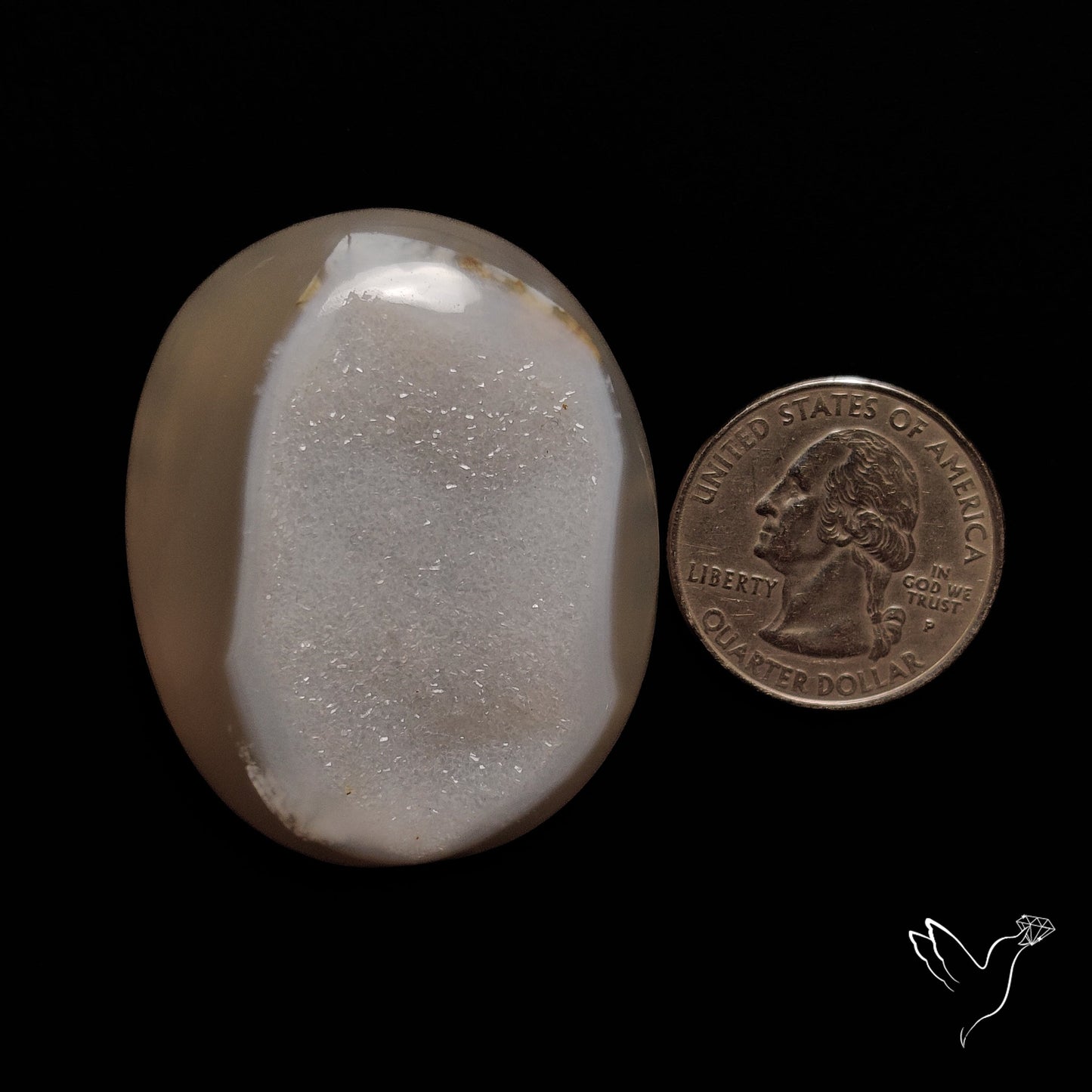 Chalcedony Druzy Cabochon