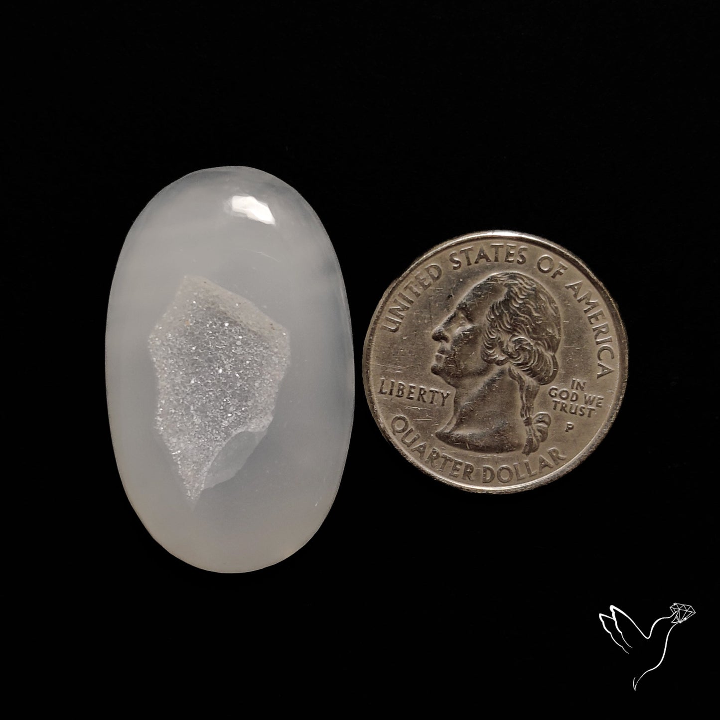 Chalcedony Druzy Cabochon