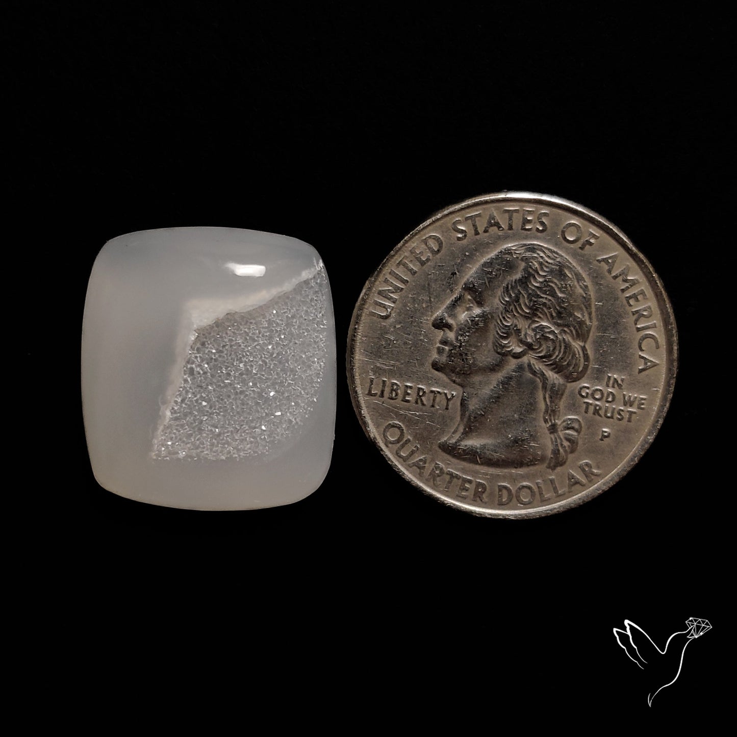 Chalcedony Druzy Cabochon