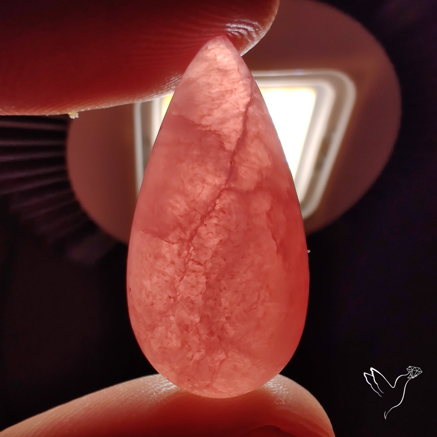Gemmy Rhodochrosite Cabochon