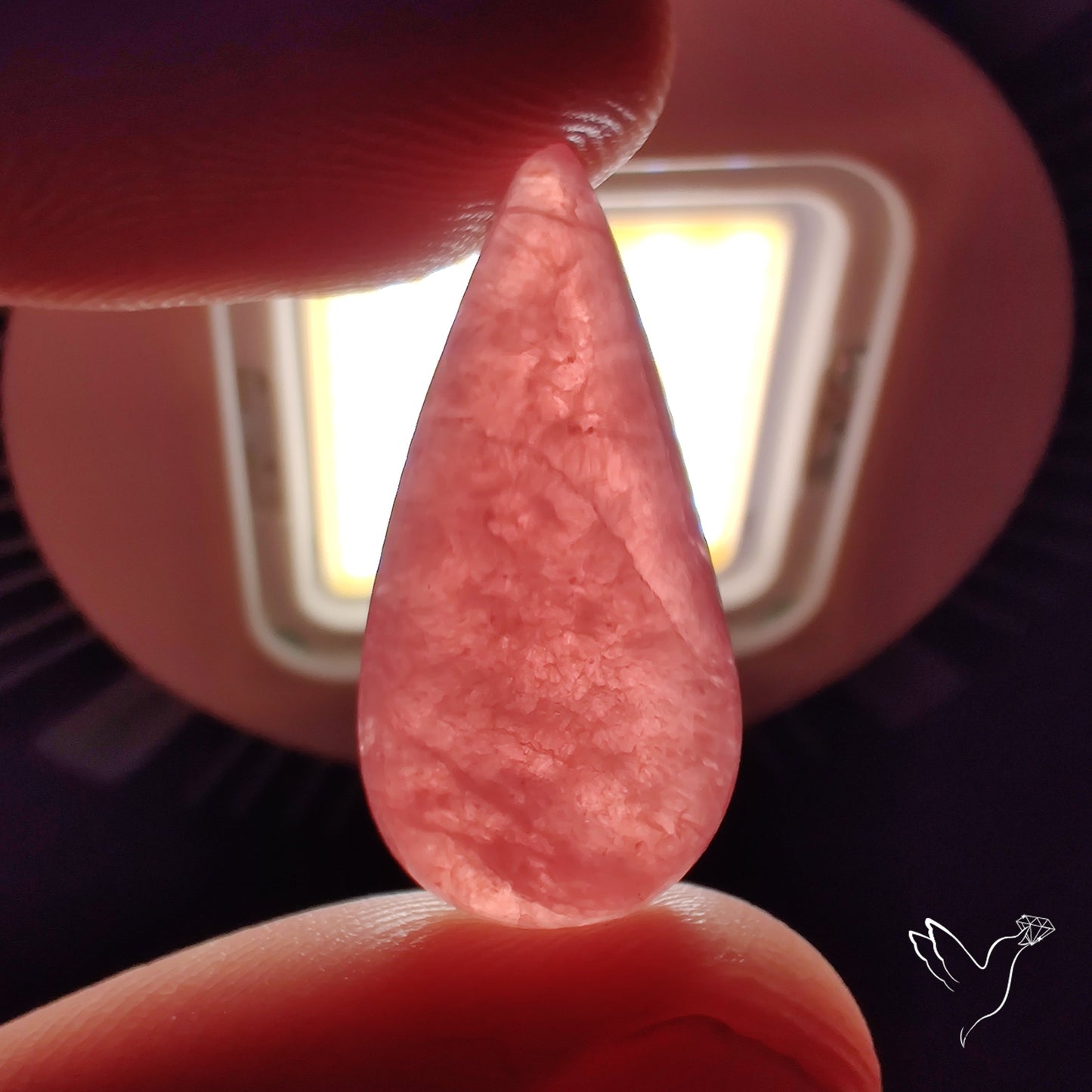 Gemmy Rhodochrosite Cabochon