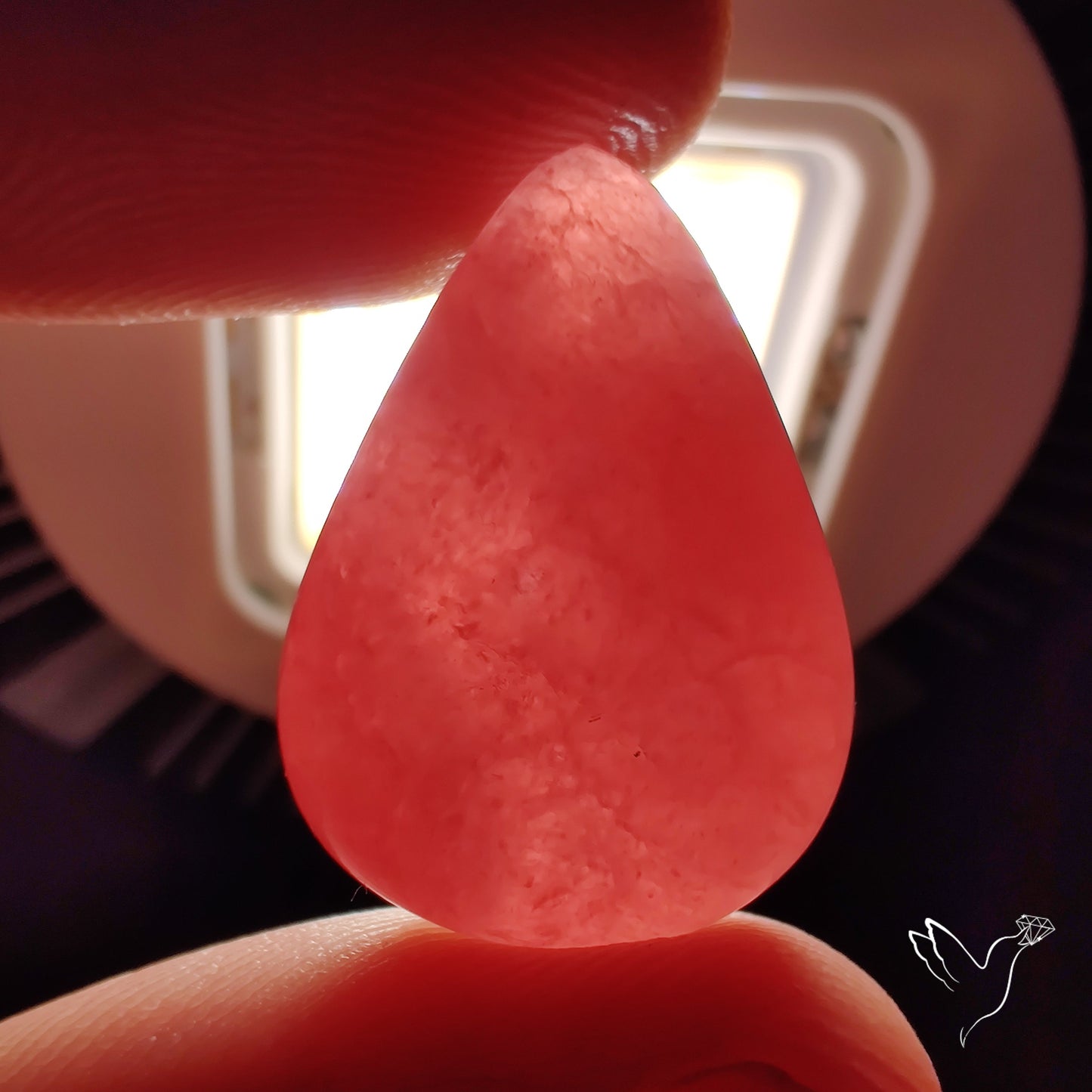 Gemmy Rhodochrosite Cabochon