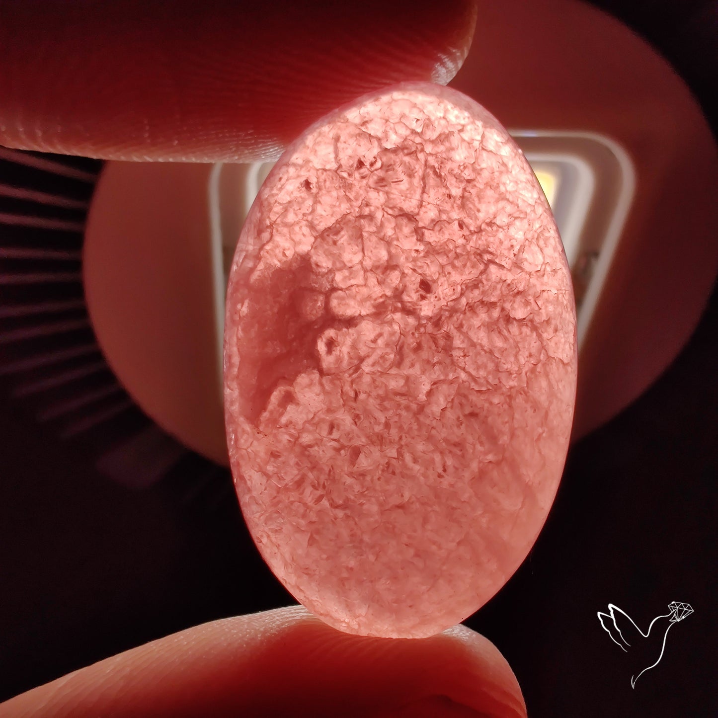 Gemmy Rhodochrosite Cabochon