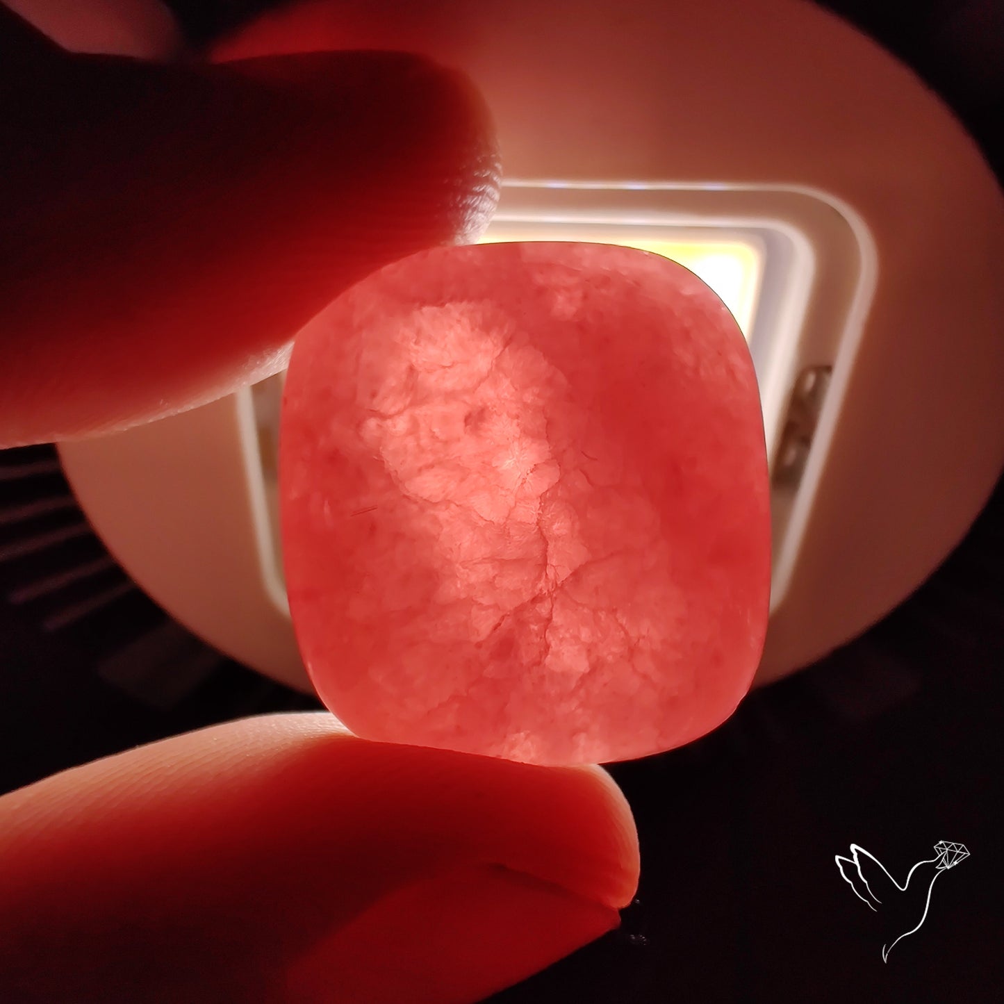 Gemmy Rhodochrosite Cabochon