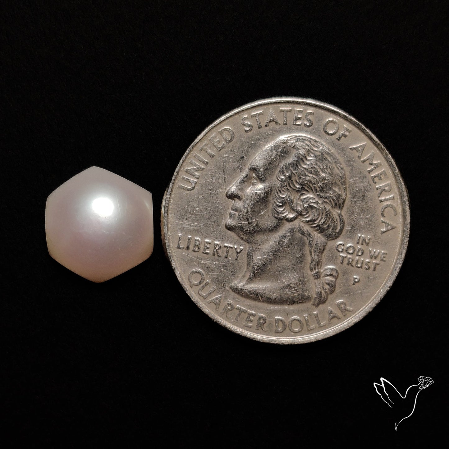 Freshwater Pearl Hexagon Cut