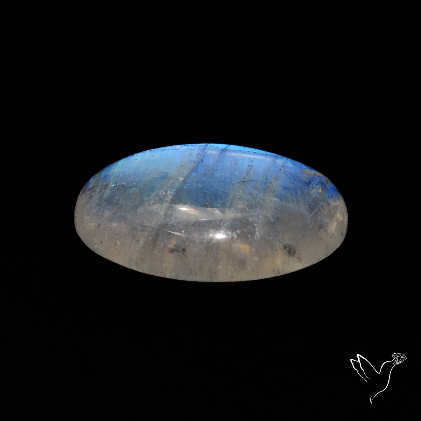 Rainbow Moonstone Large Cabochon High Grade