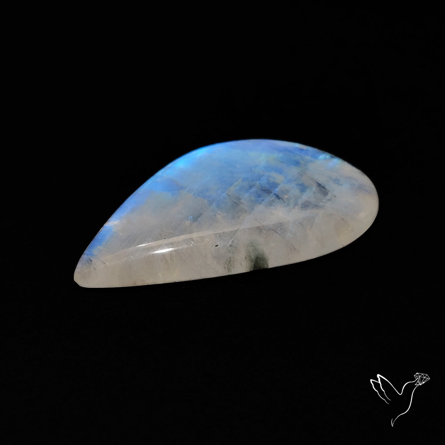 Rainbow Moonstone Large Cabochon High Grade