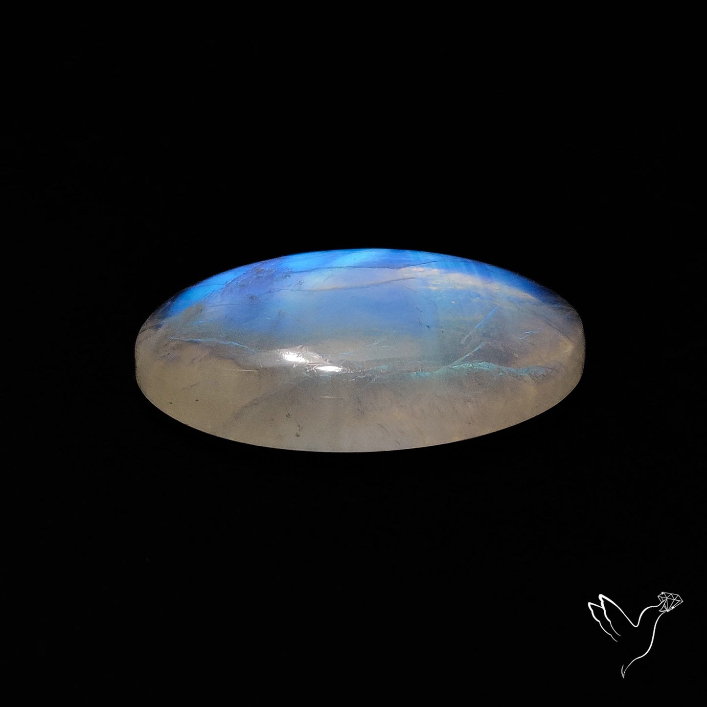 Rainbow Moonstone Large Cabochon High Grade