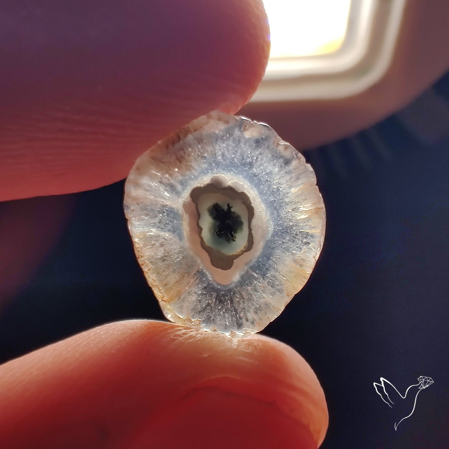 Solar Quartz Stalactite Slice