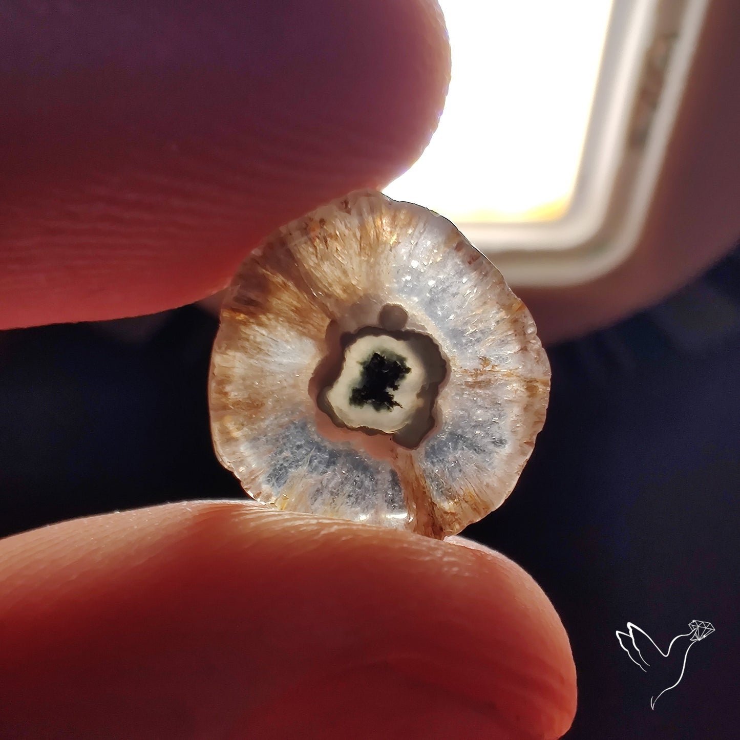 Solar Quartz Stalactite Slice