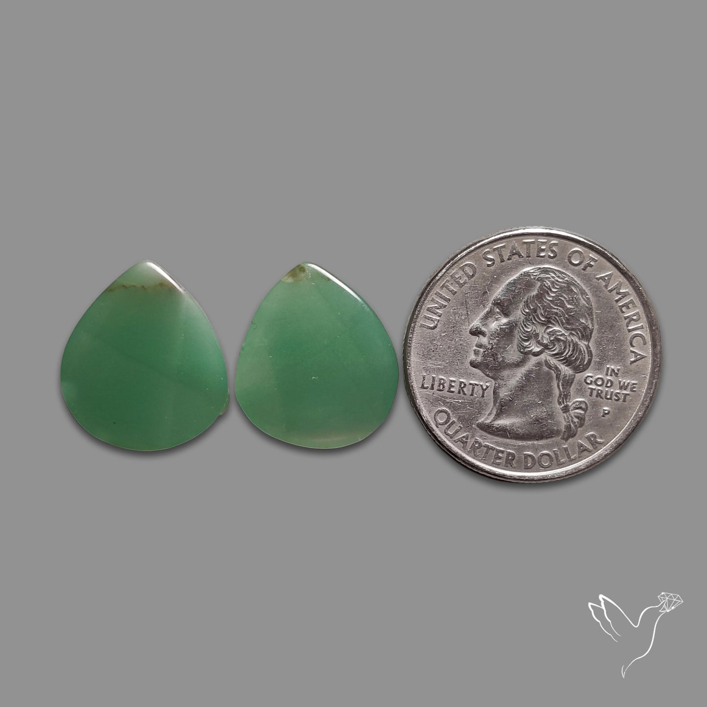 Gemmy Green Aventurine Pair
