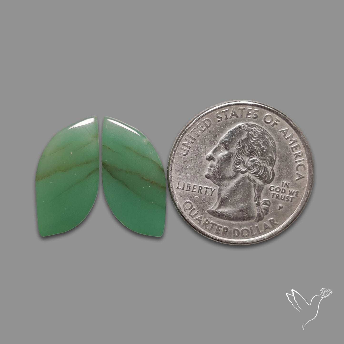 Gemmy Green Aventurine Pair