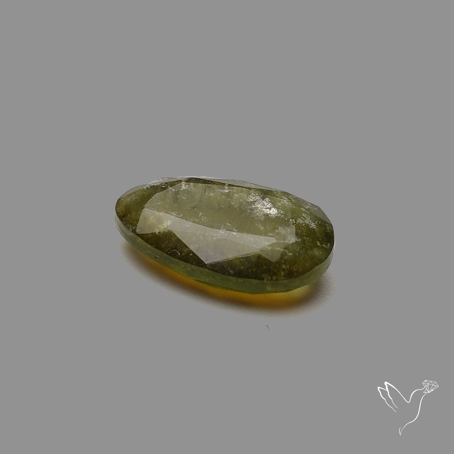 Faceted Watermelon Tourmaline with Quartz Doublet