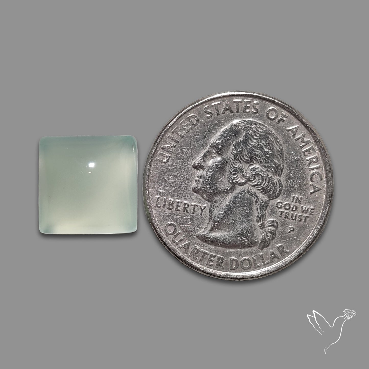 Aqua Chalcedony Cabochon Gemmy Blue-Green Aqua